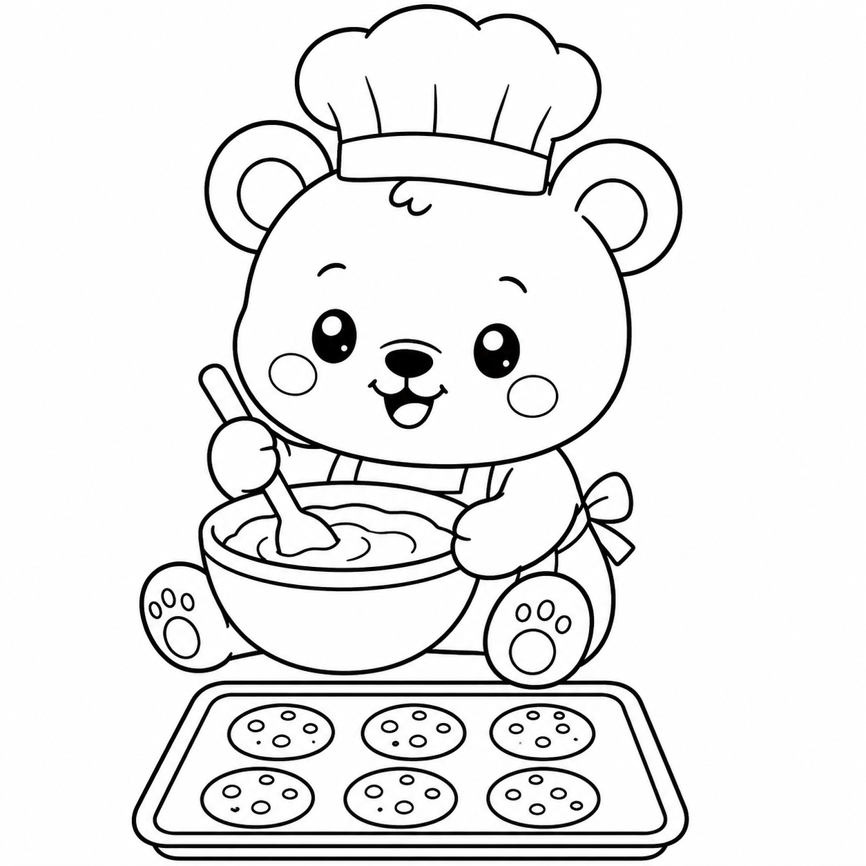Cute Chibi Animal Coloring Book Pages
