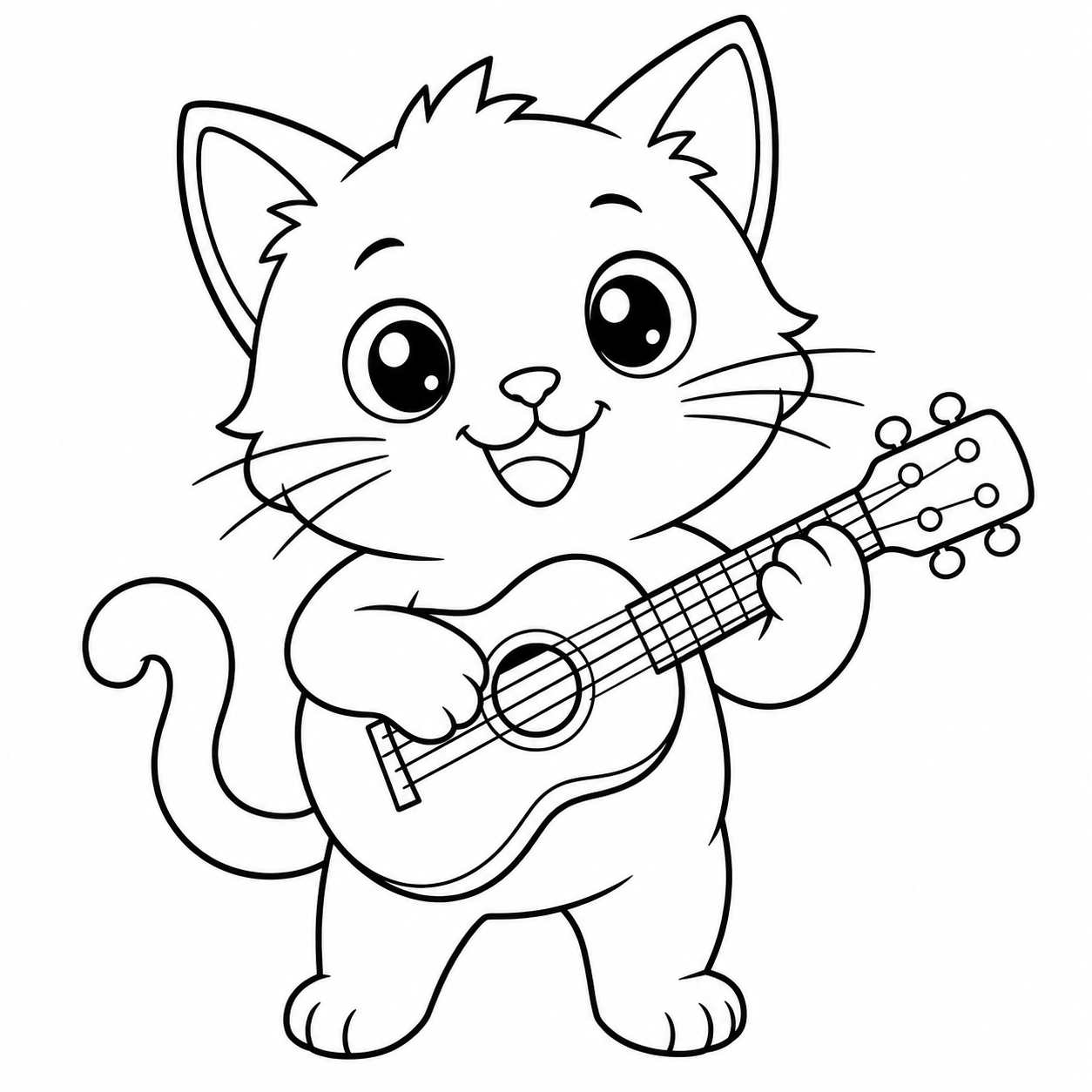 Cute Chibi Animal Coloring Book Pages