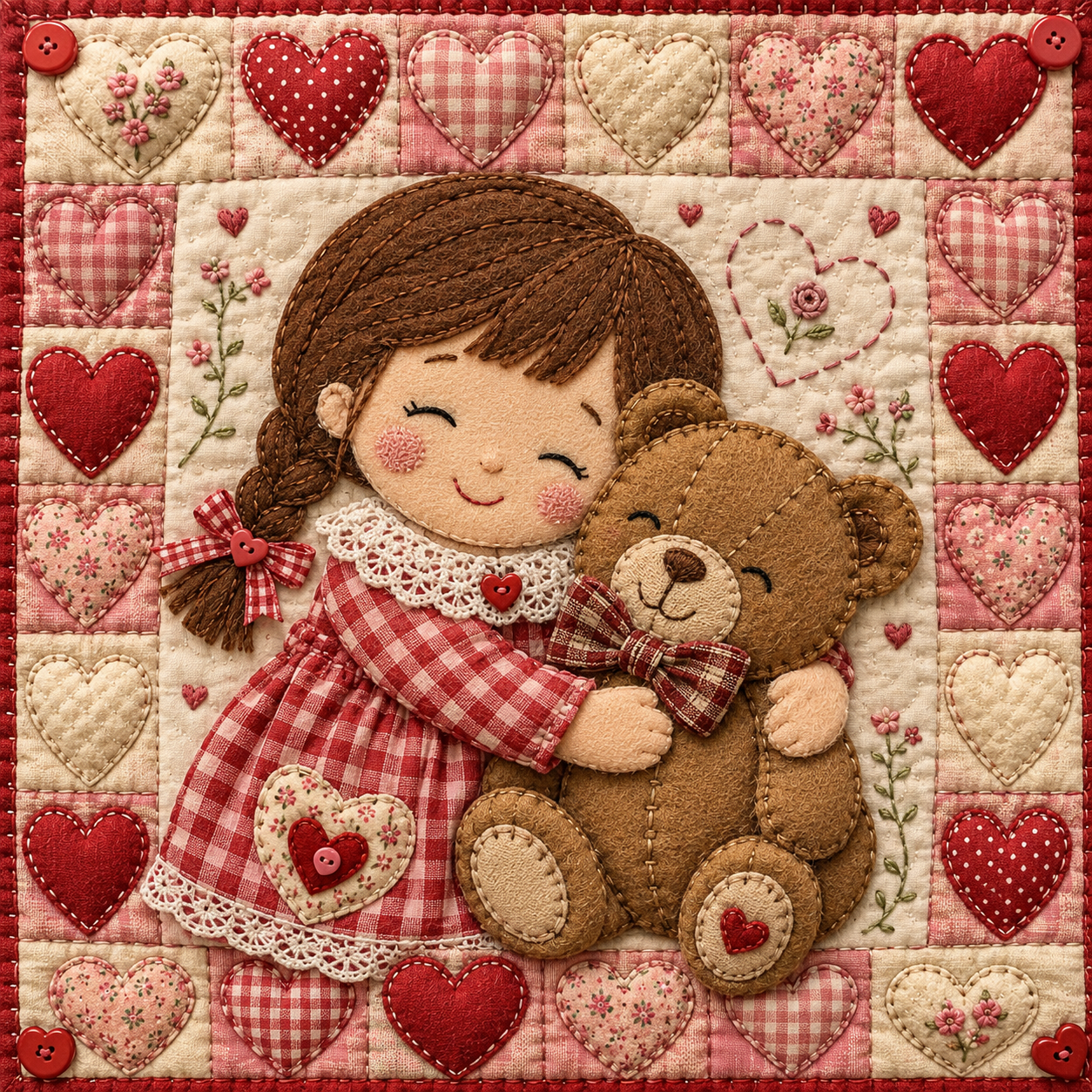 Cute Handmade Textile Art Style