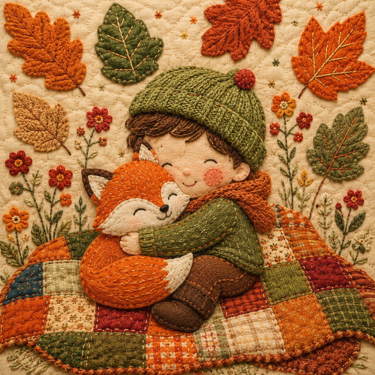 Cute Handmade Textile Art Style