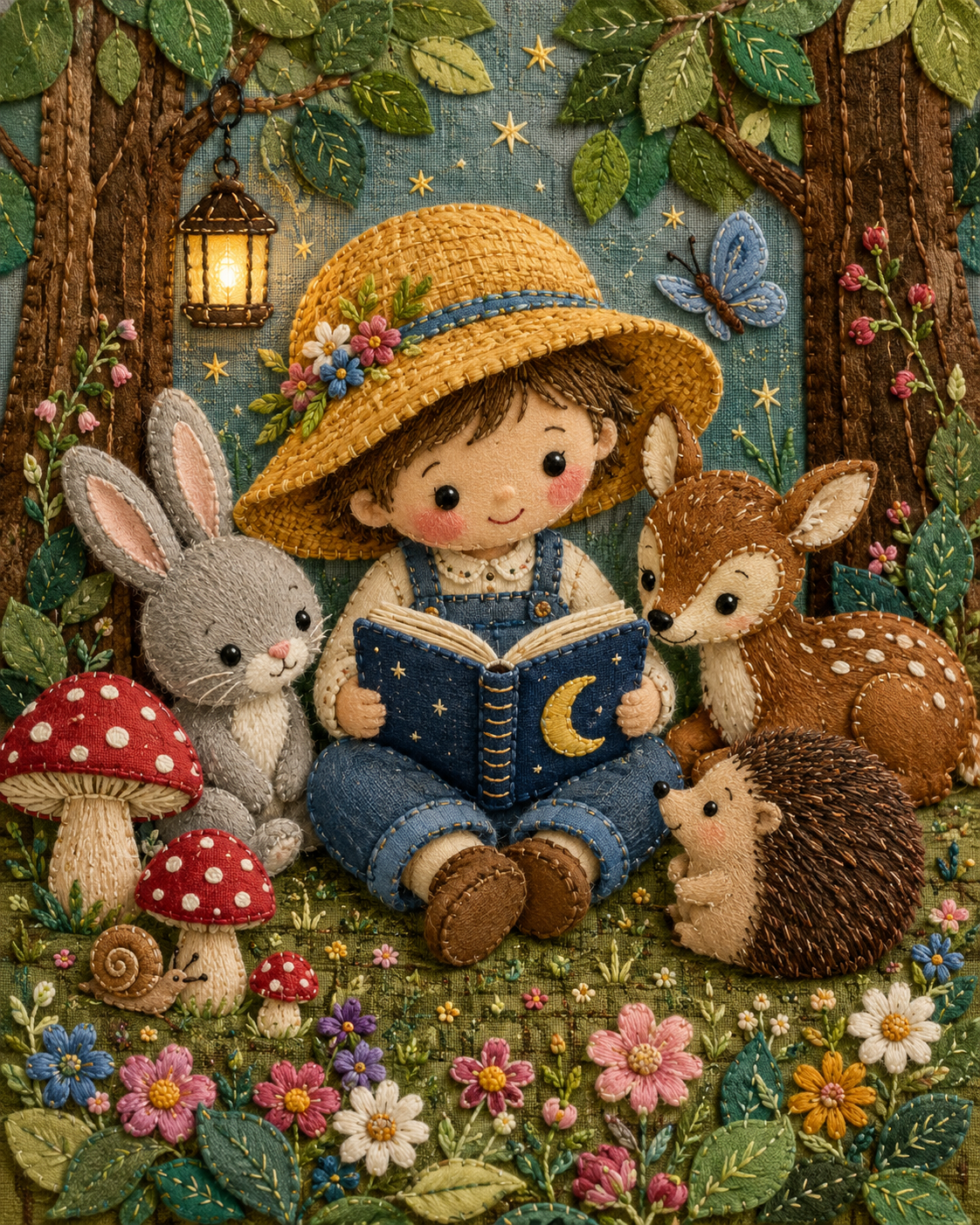 Cute Handmade Textile Art Style