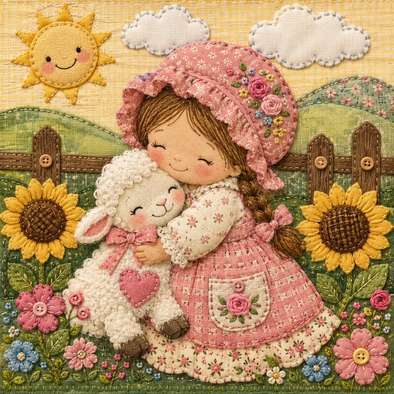 Cute Handmade Textile Art Style