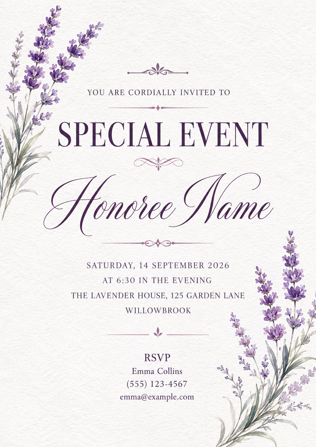 Elegant Event Invite Templates