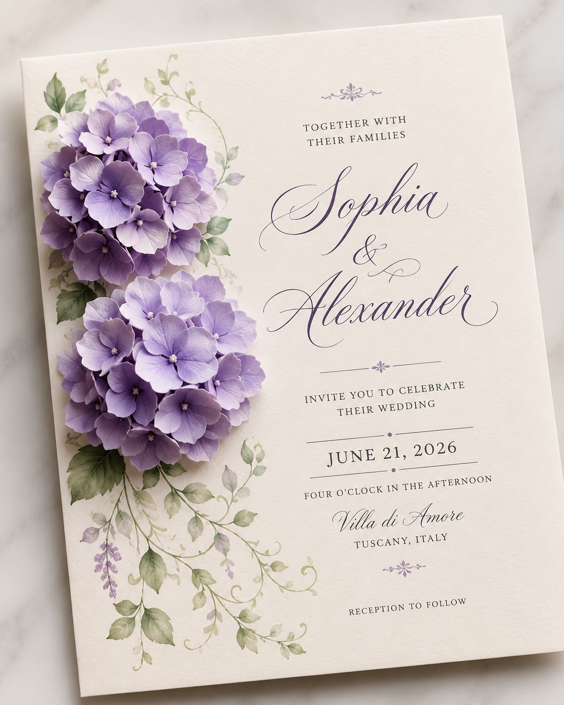 Elegant Wedding Invitation Cards