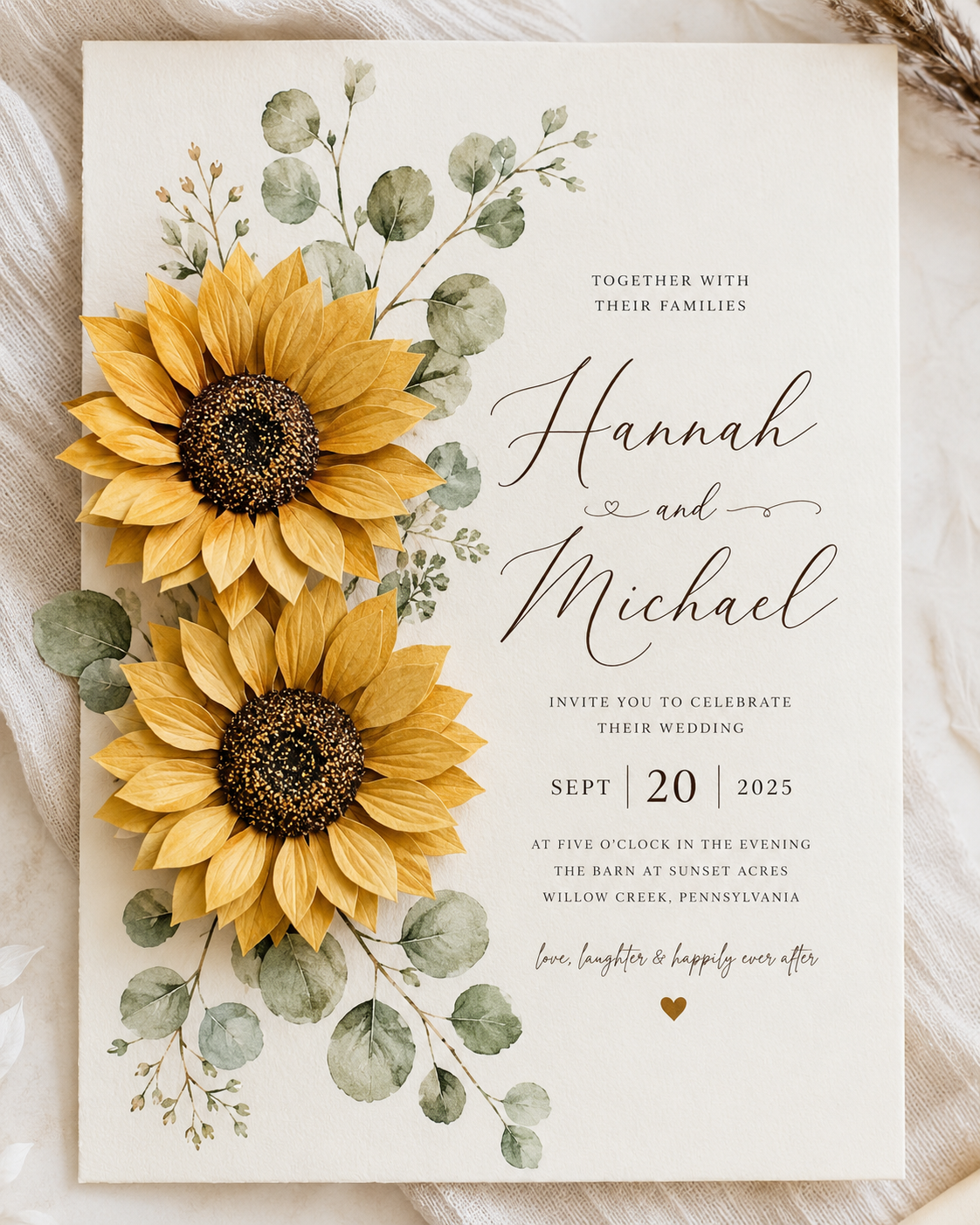 Elegant Wedding Invitation Cards