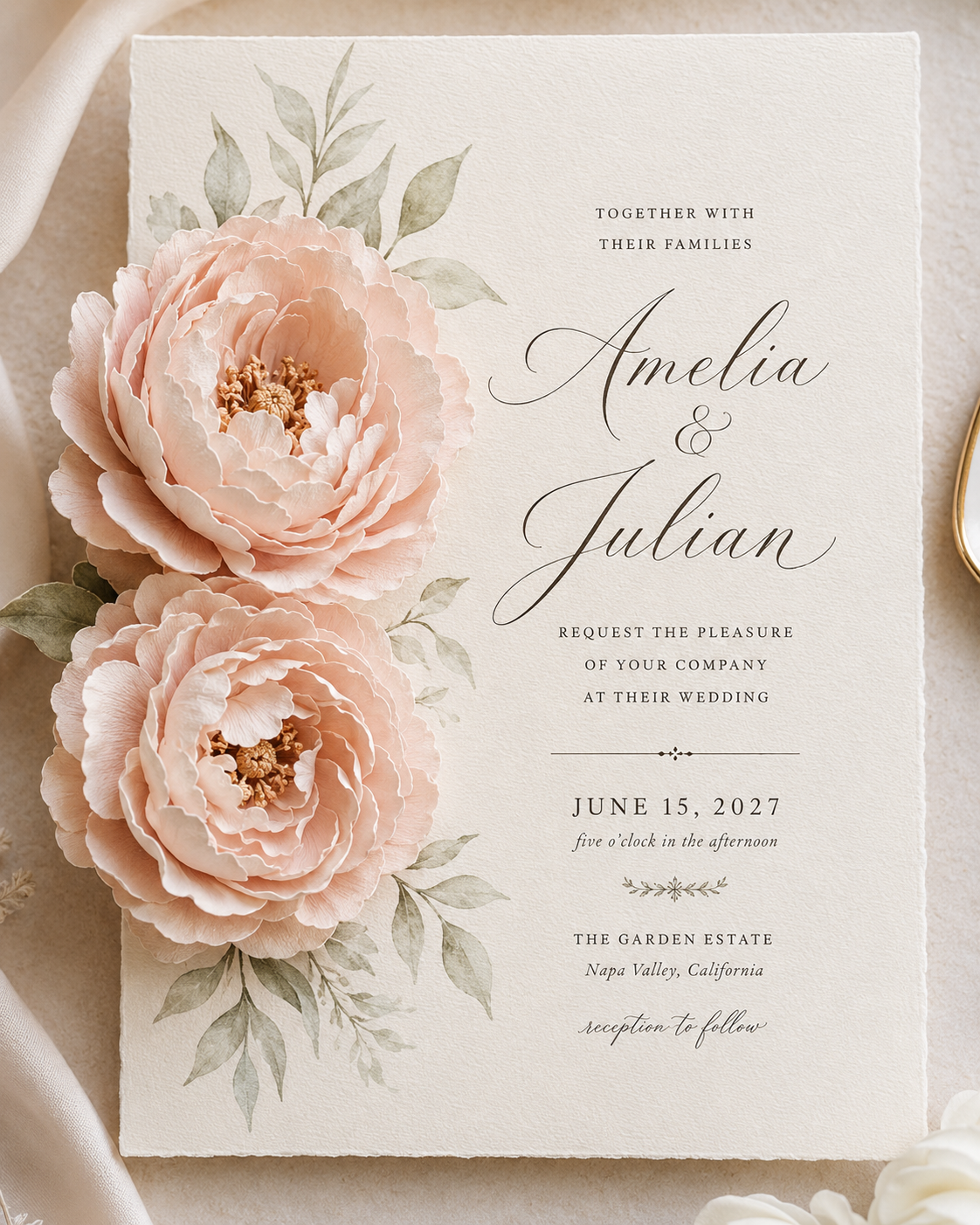 Elegant Wedding Invitation Cards