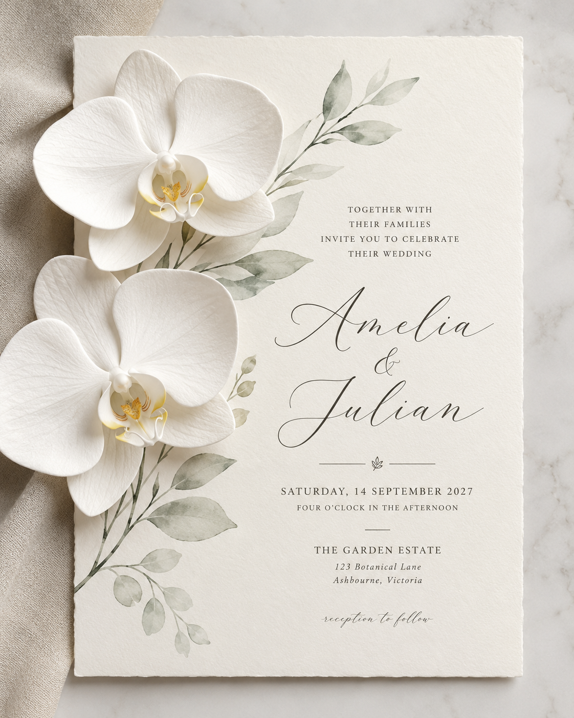 Elegant Wedding Invitation Cards