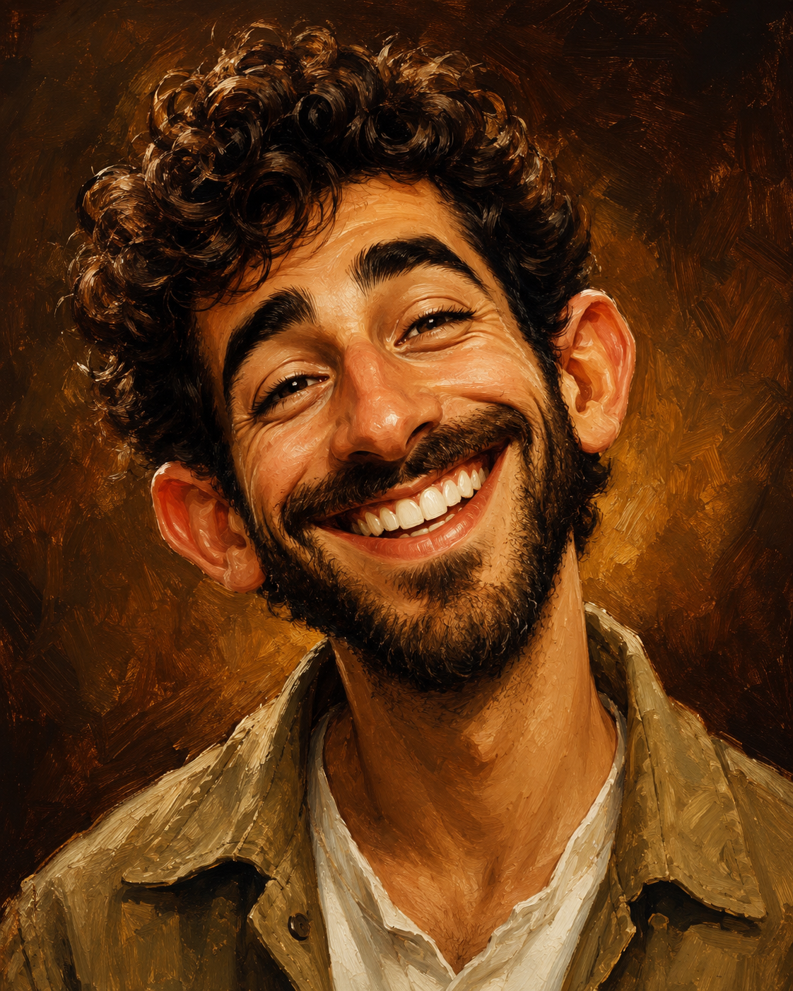 Expressive Painterly Caricature Art
