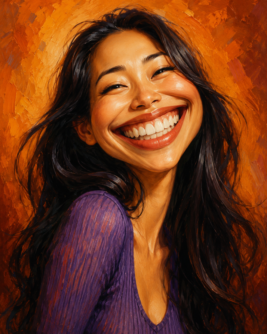 Expressive Painterly Caricature Art