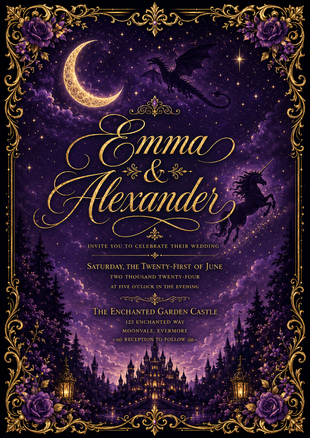 Fairytale Style Wedding Invitations