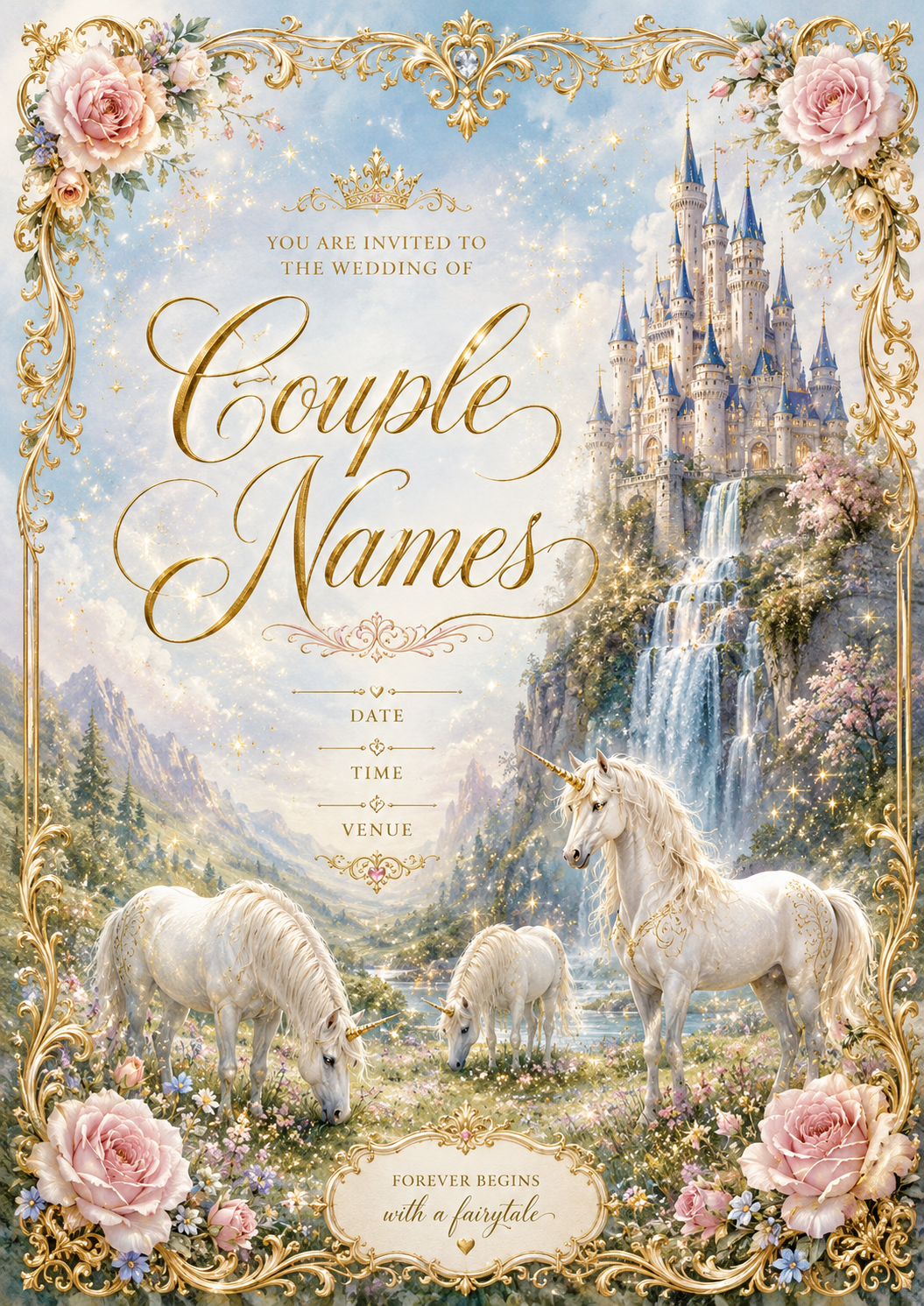 Fairytale Style Wedding Invitations
