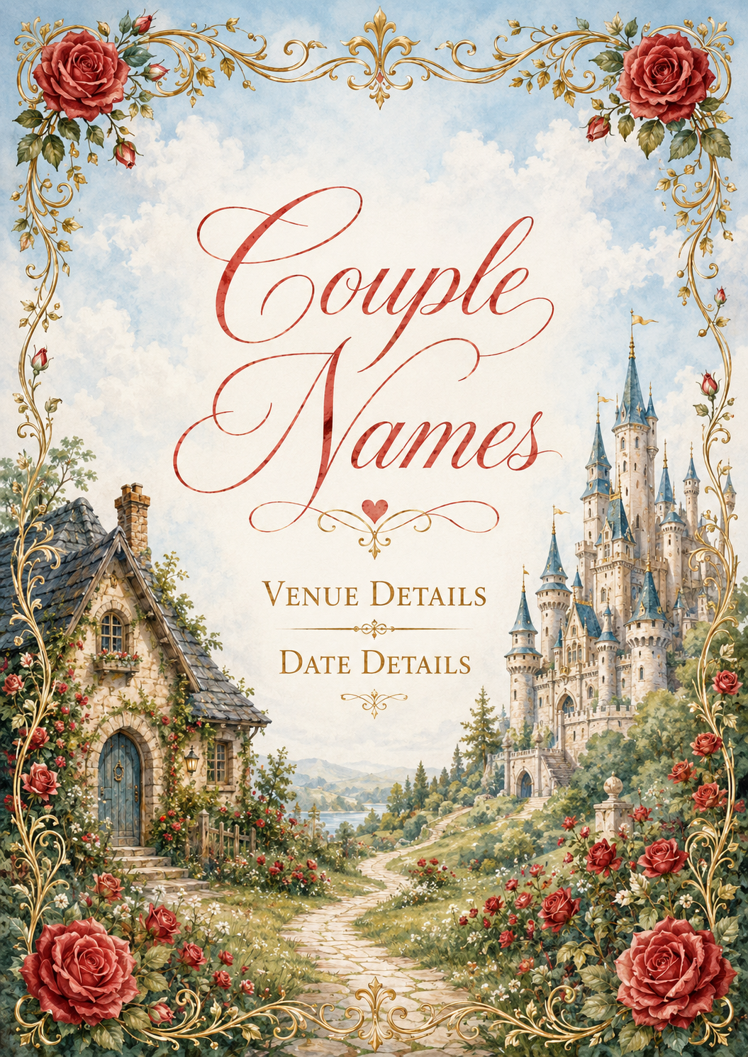 Fairytale Style Wedding Invitations
