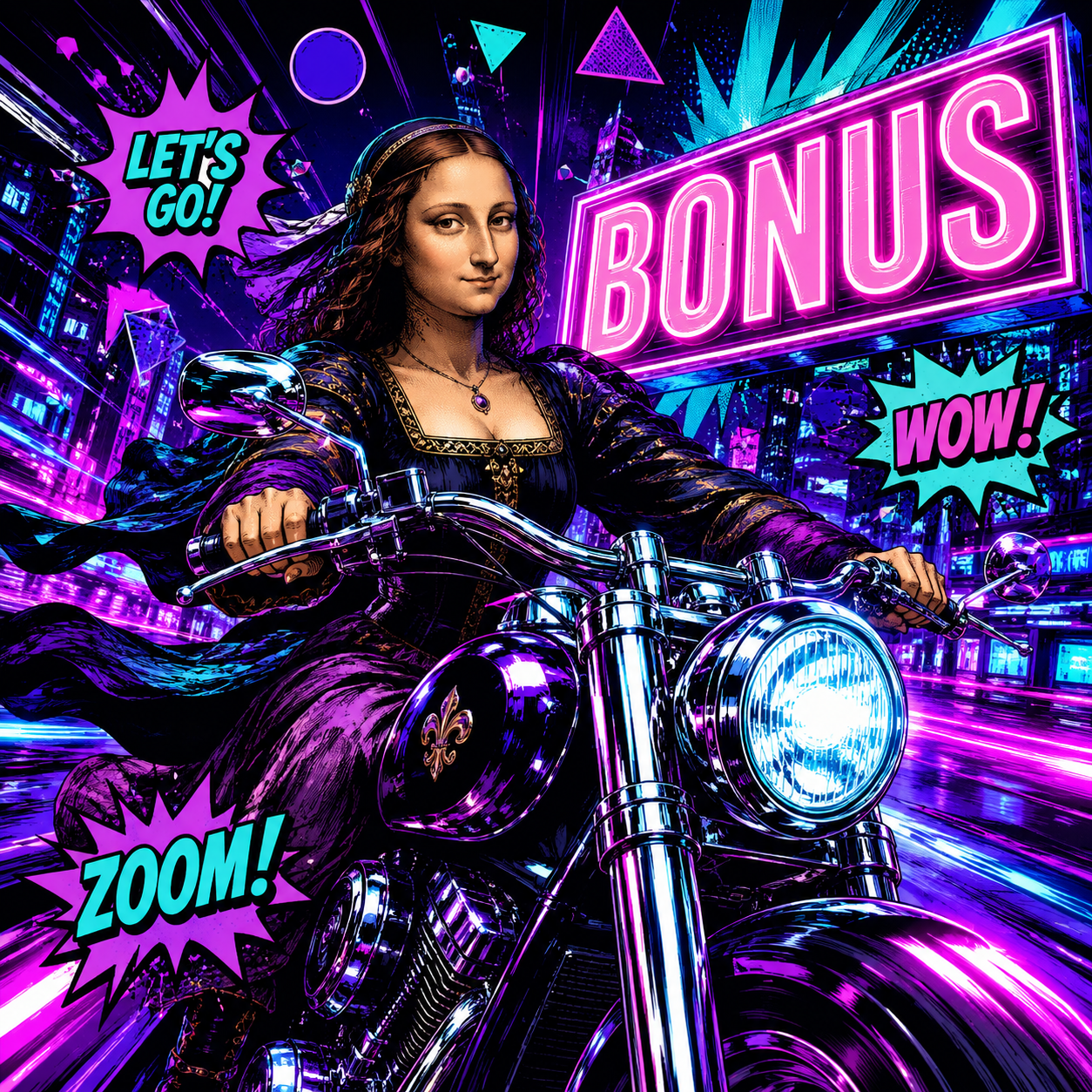 Famous Characters Comic Book Style