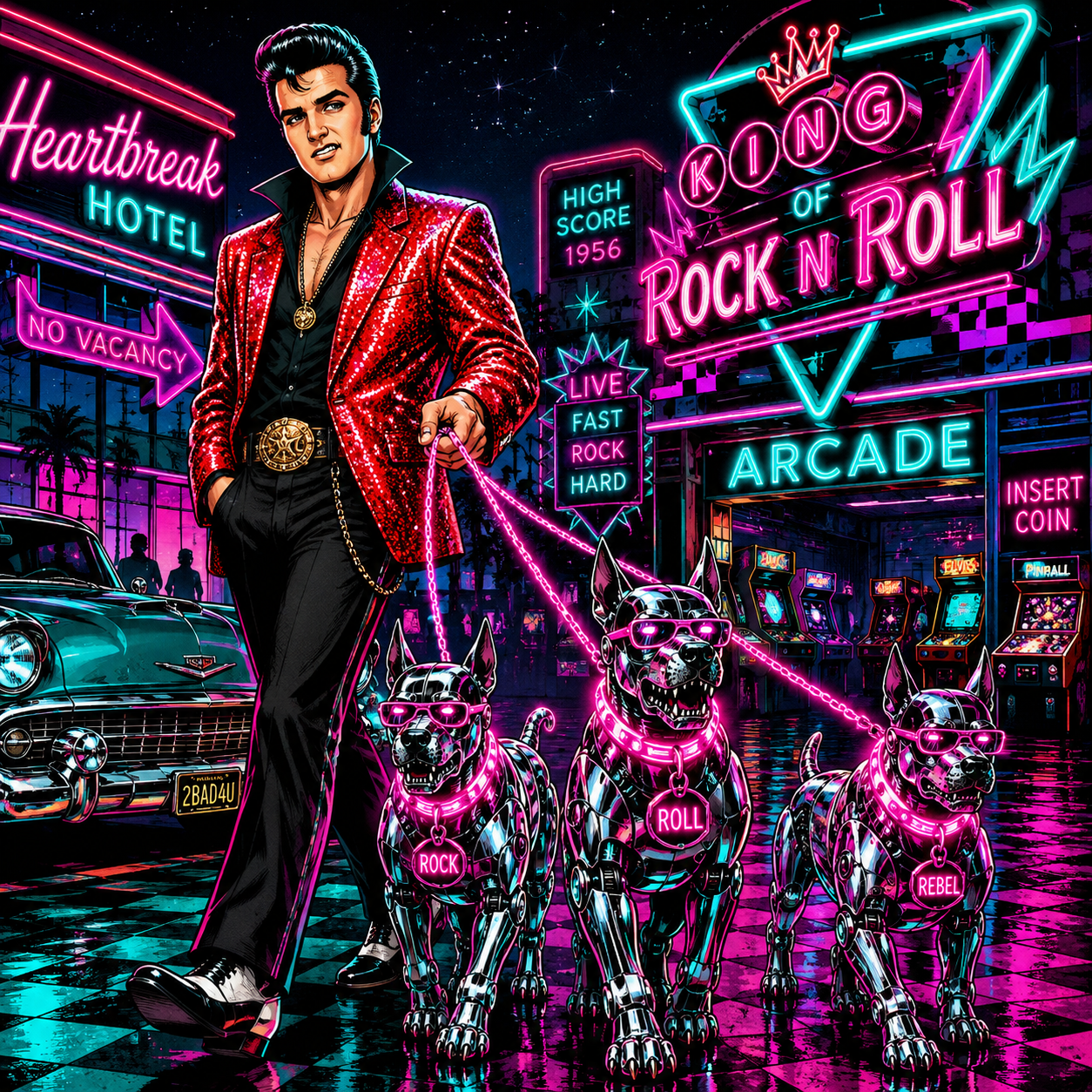 Famous Characters Comic Book Style