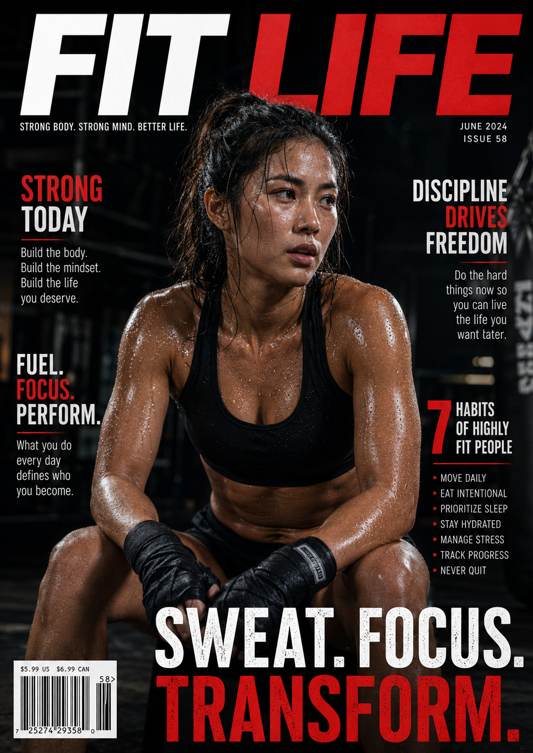 Fitness Magazine Cover Pros