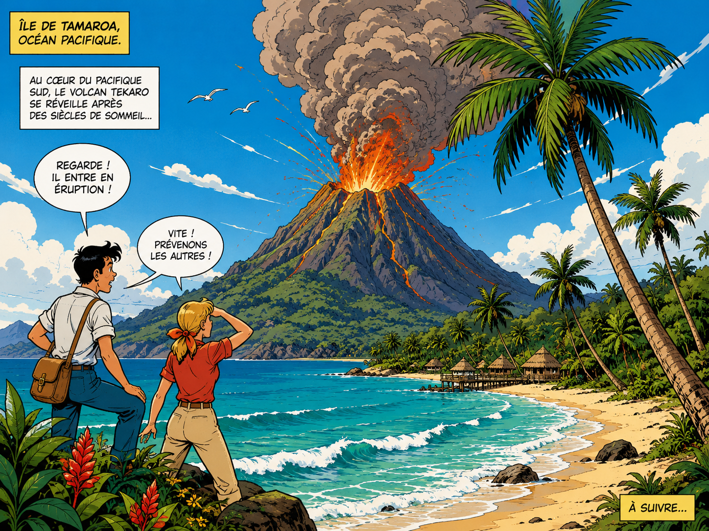 French Comic Book Style