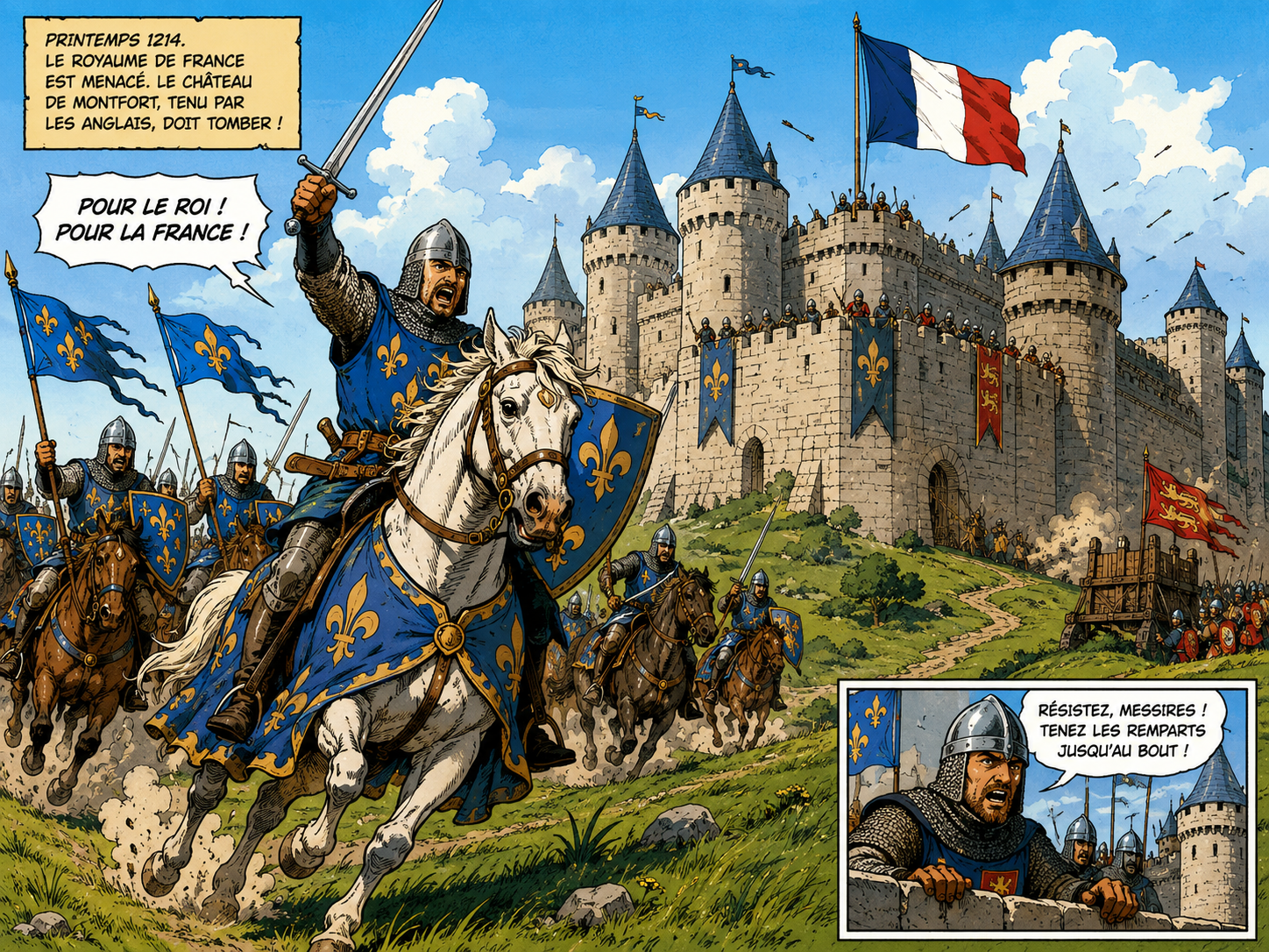 French Comic Book Style