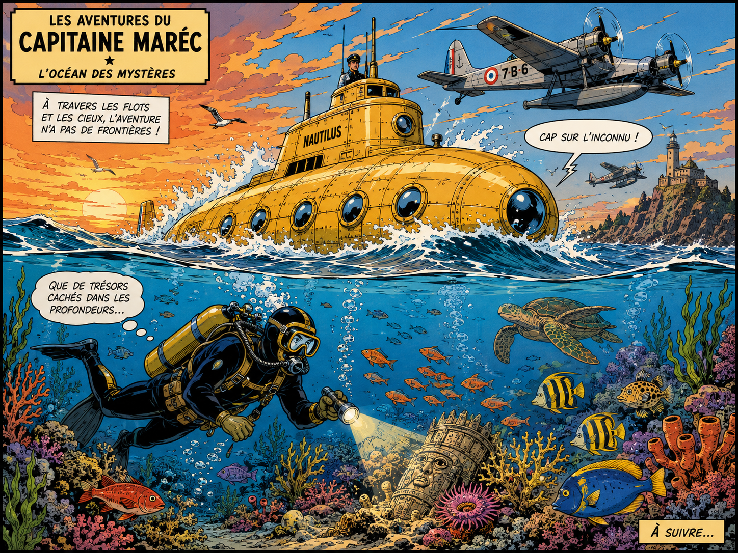 French Comic Book Style