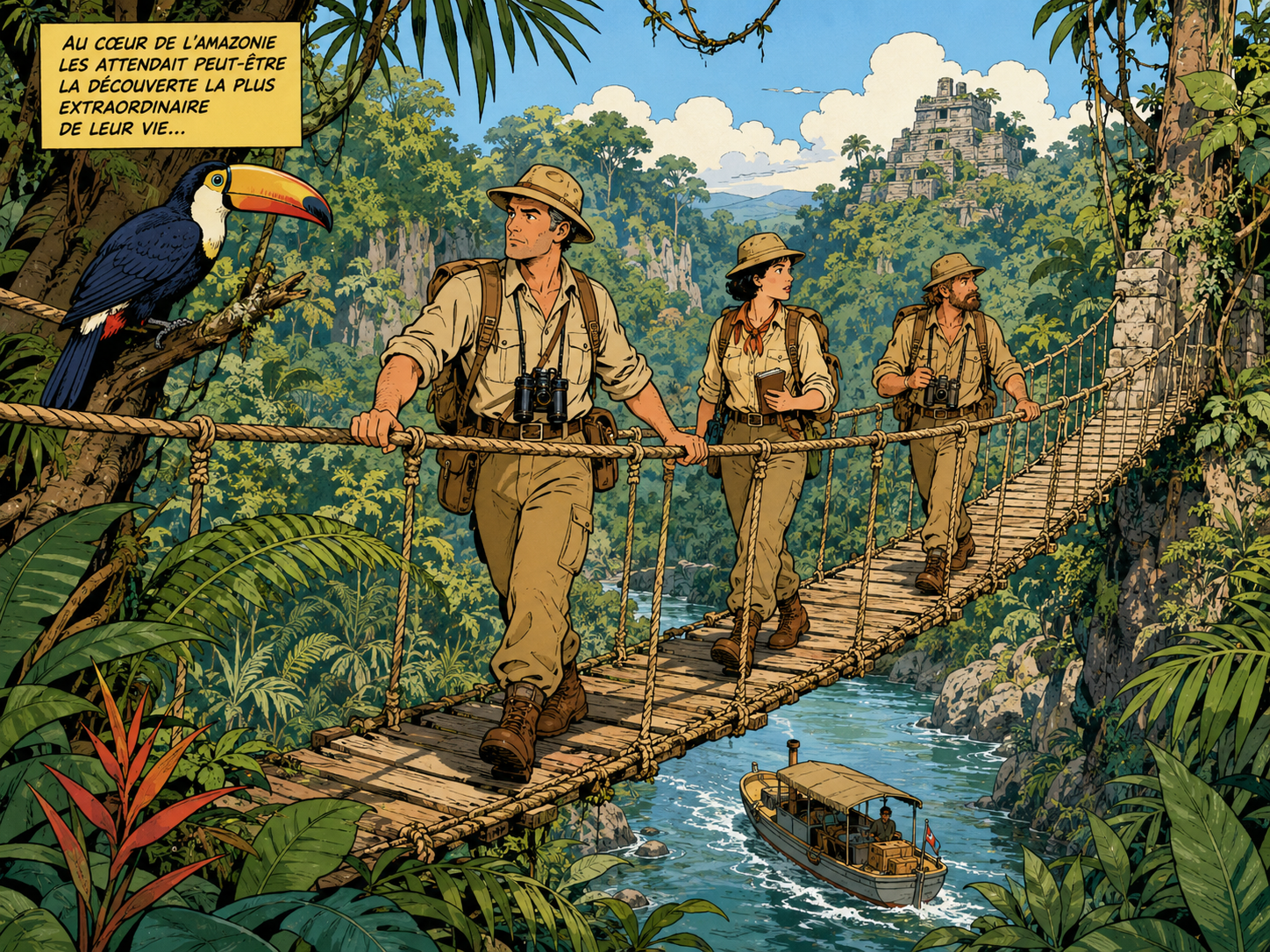 French Comic Book Style