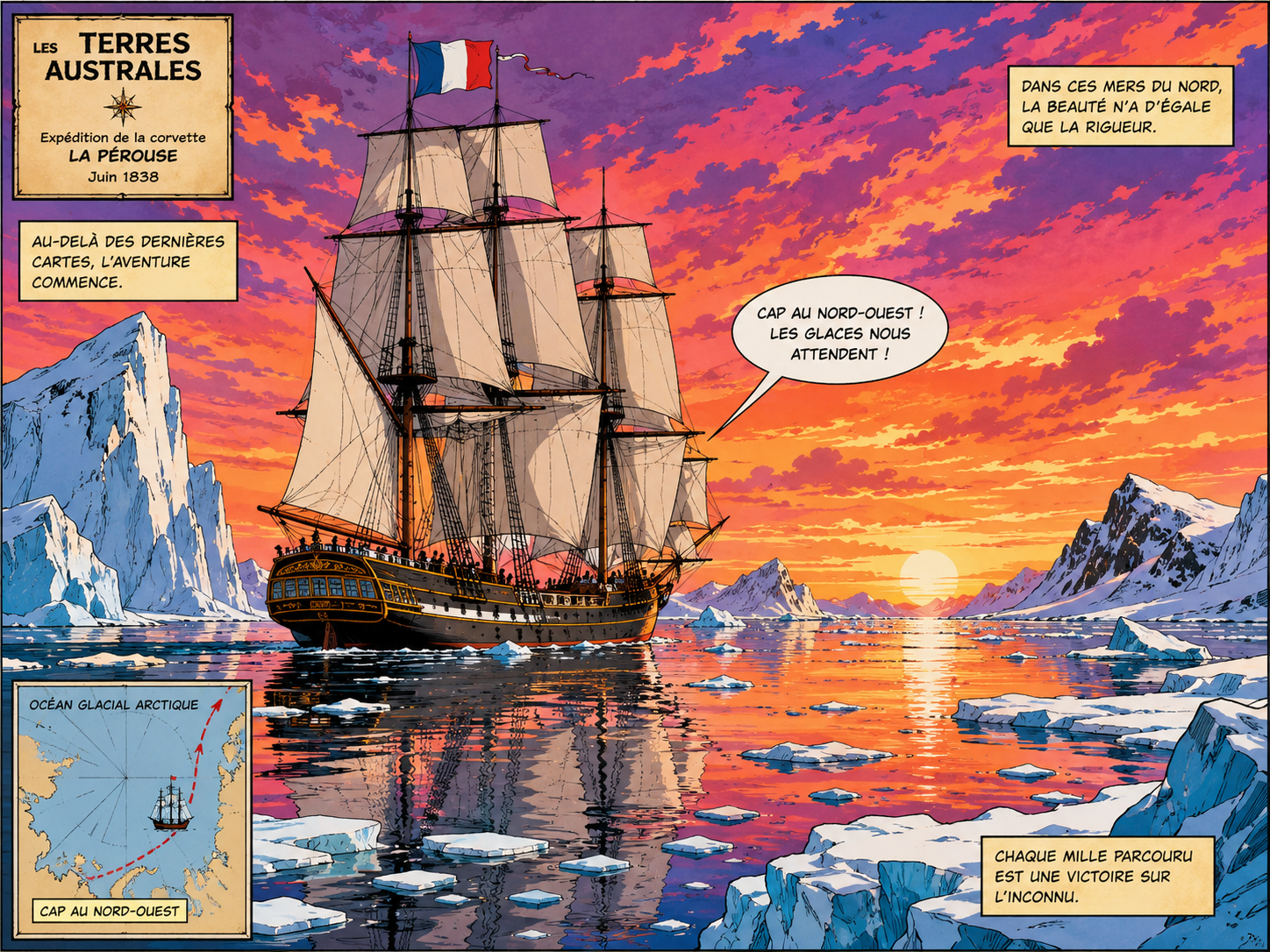 French Comic Book Style