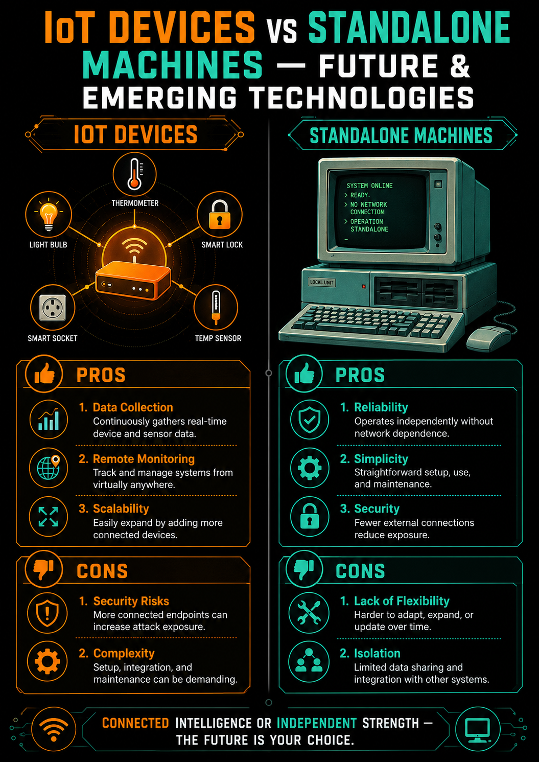 Future Tech Pros Cons Infographics