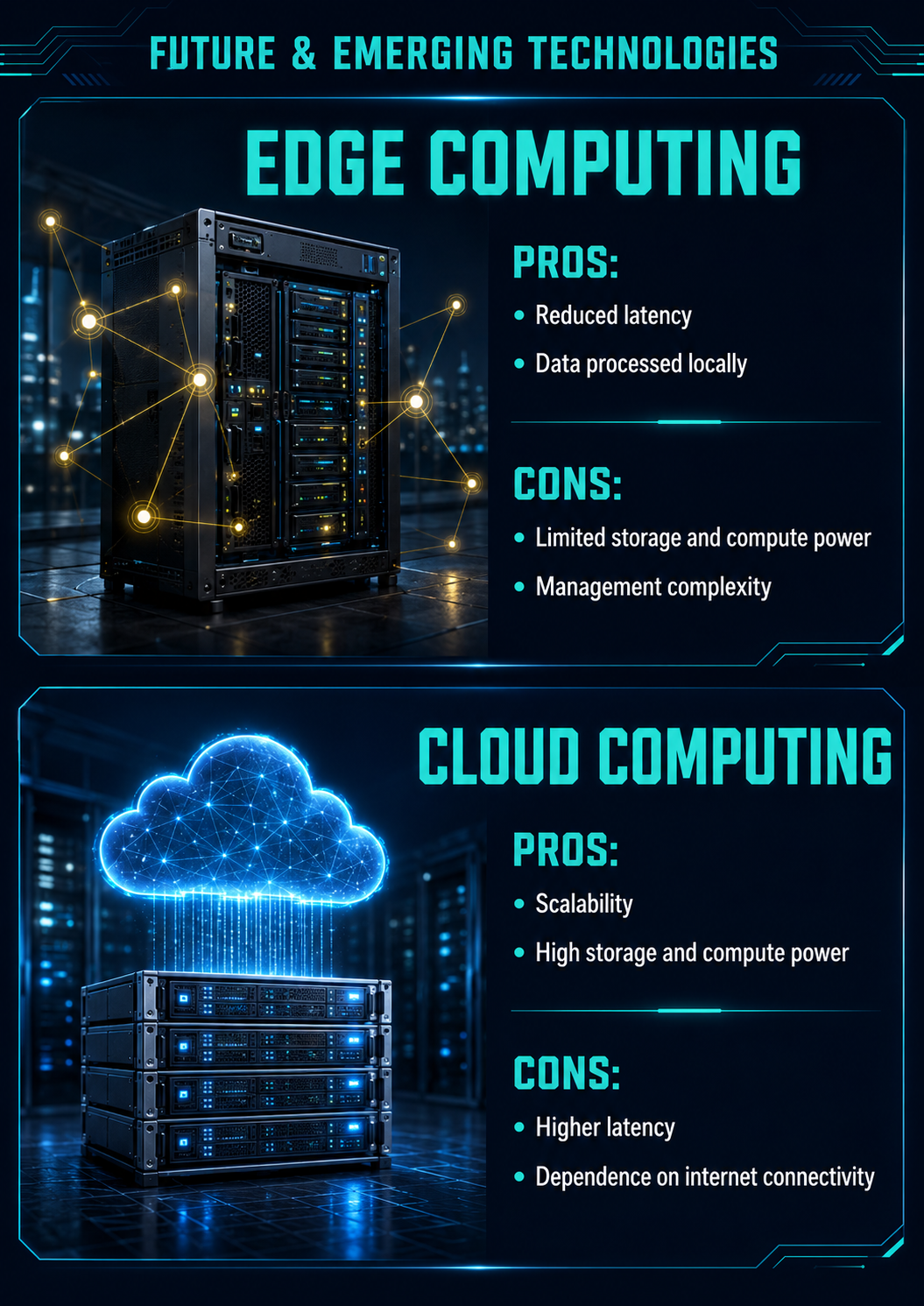 Future Tech Pros Cons Infographics