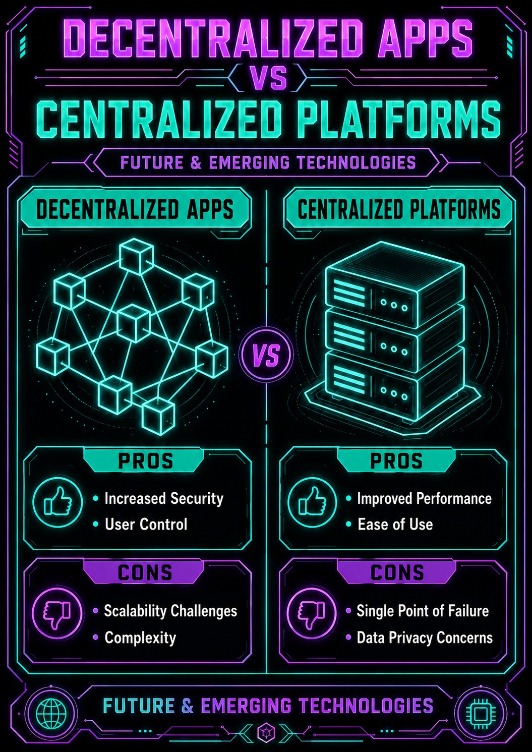Future Tech Pros Cons Infographics