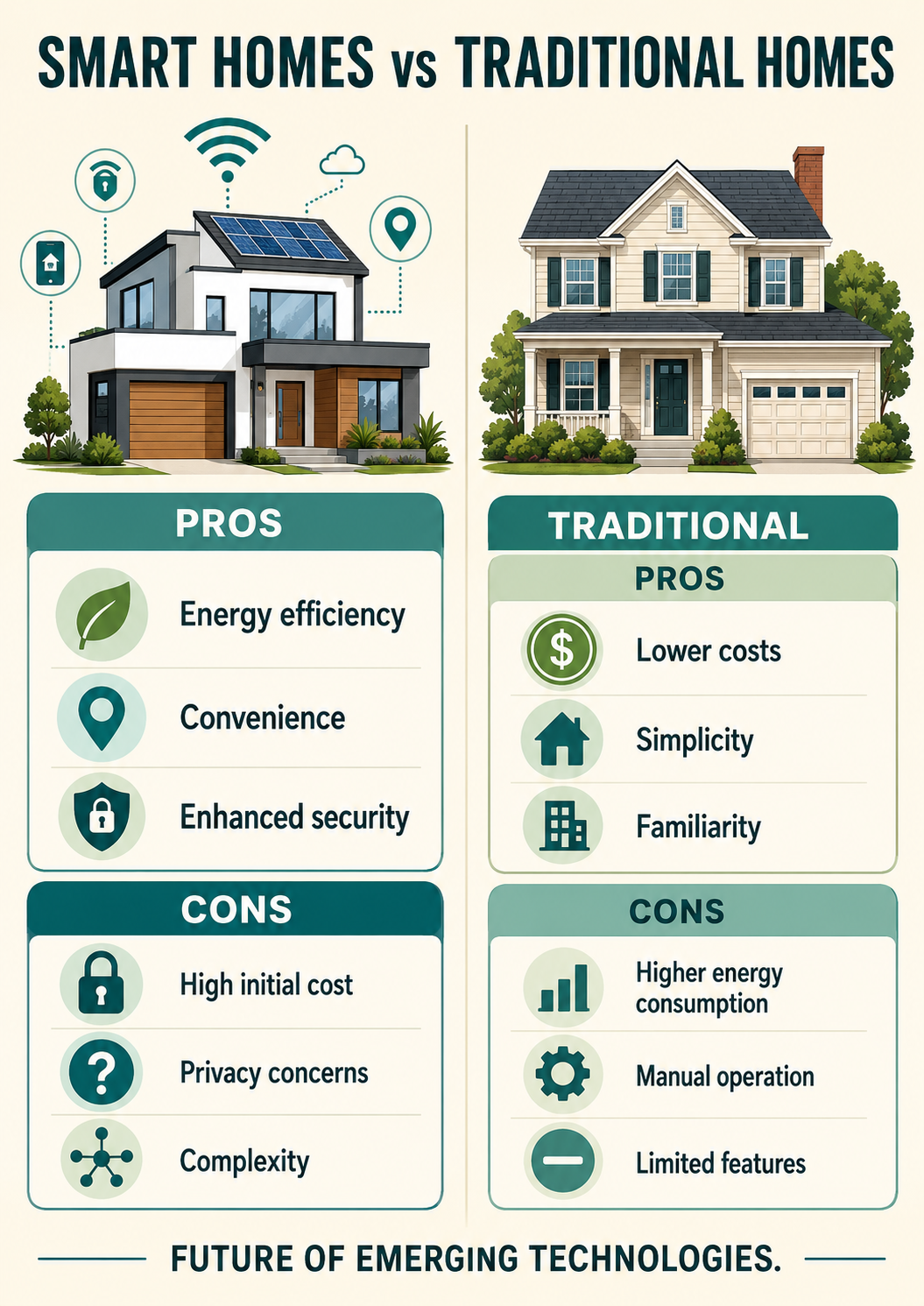 Future Tech Pros Cons Infographics