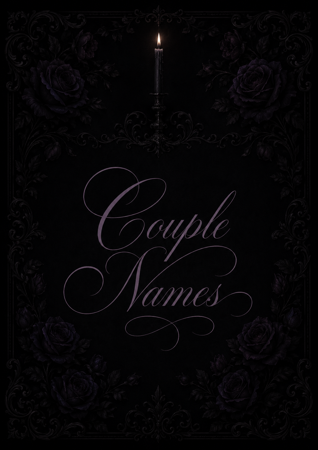 Gothic Elegant Wedding Invitations