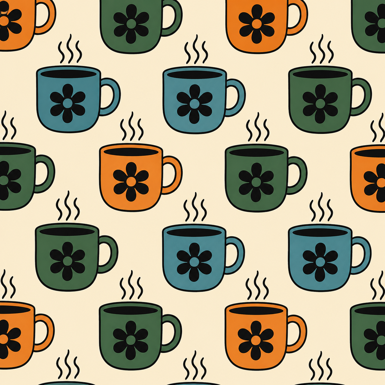 Graphic Repeating Fabric Patterns