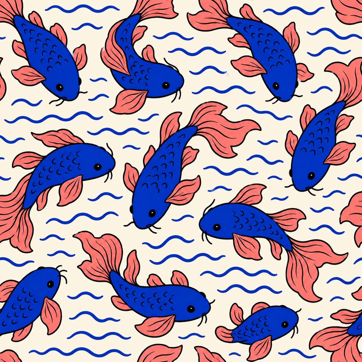 Graphic Repeating Fabric Patterns