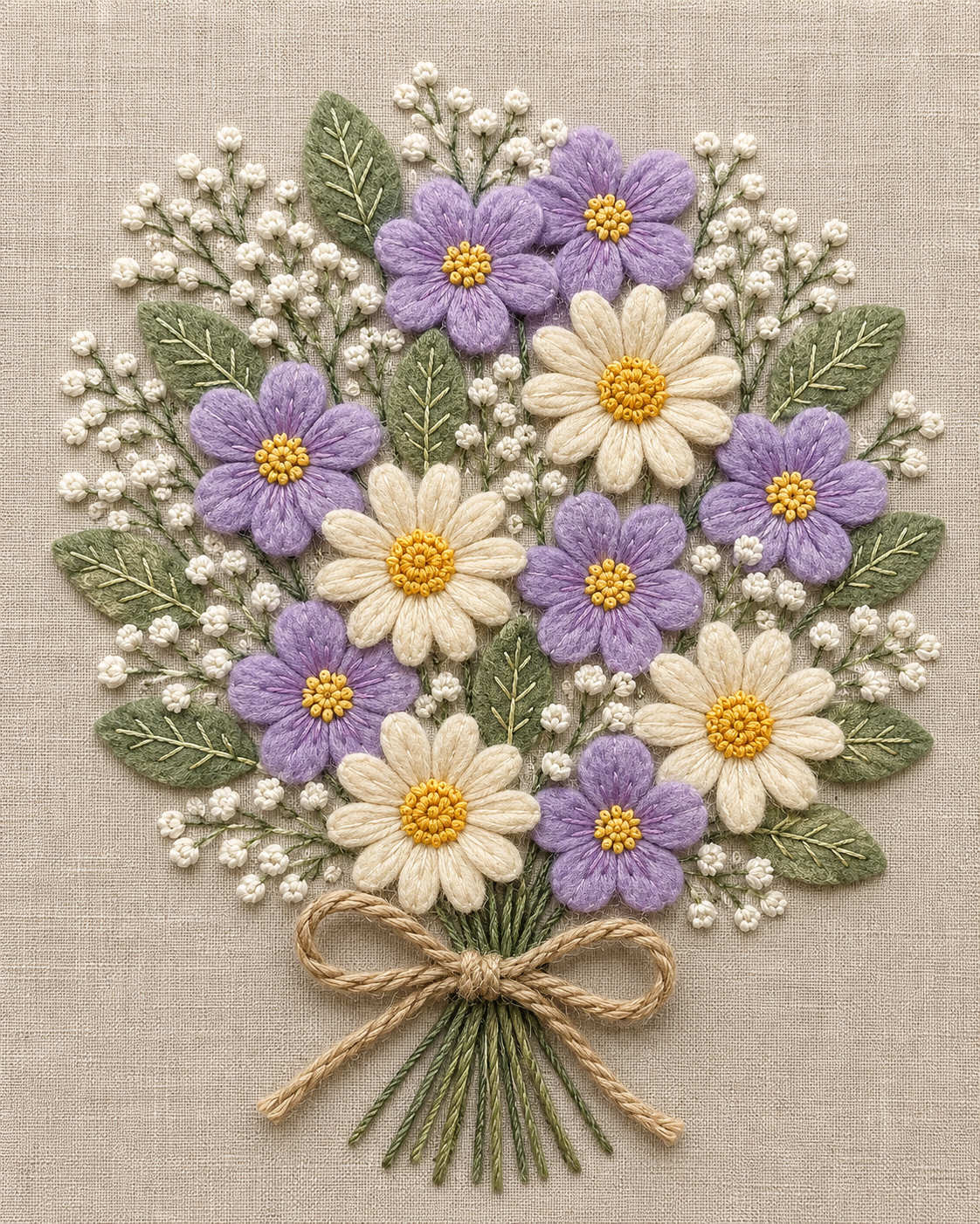 Handmade Textile Fabric Illustrations