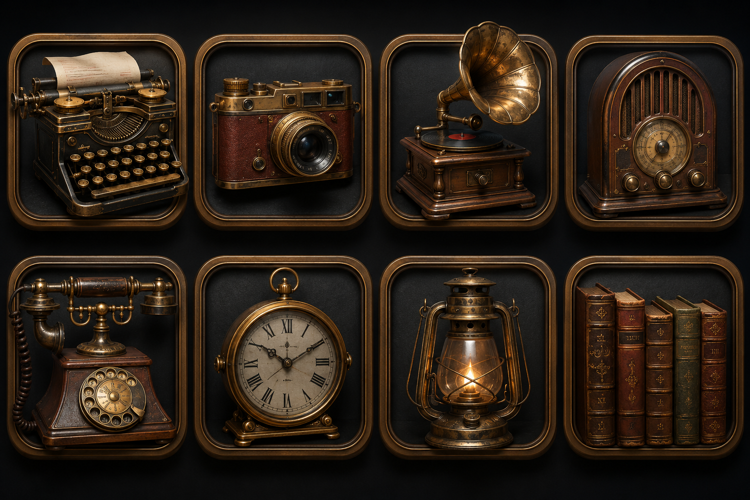icon-set-generators-retro-style-1