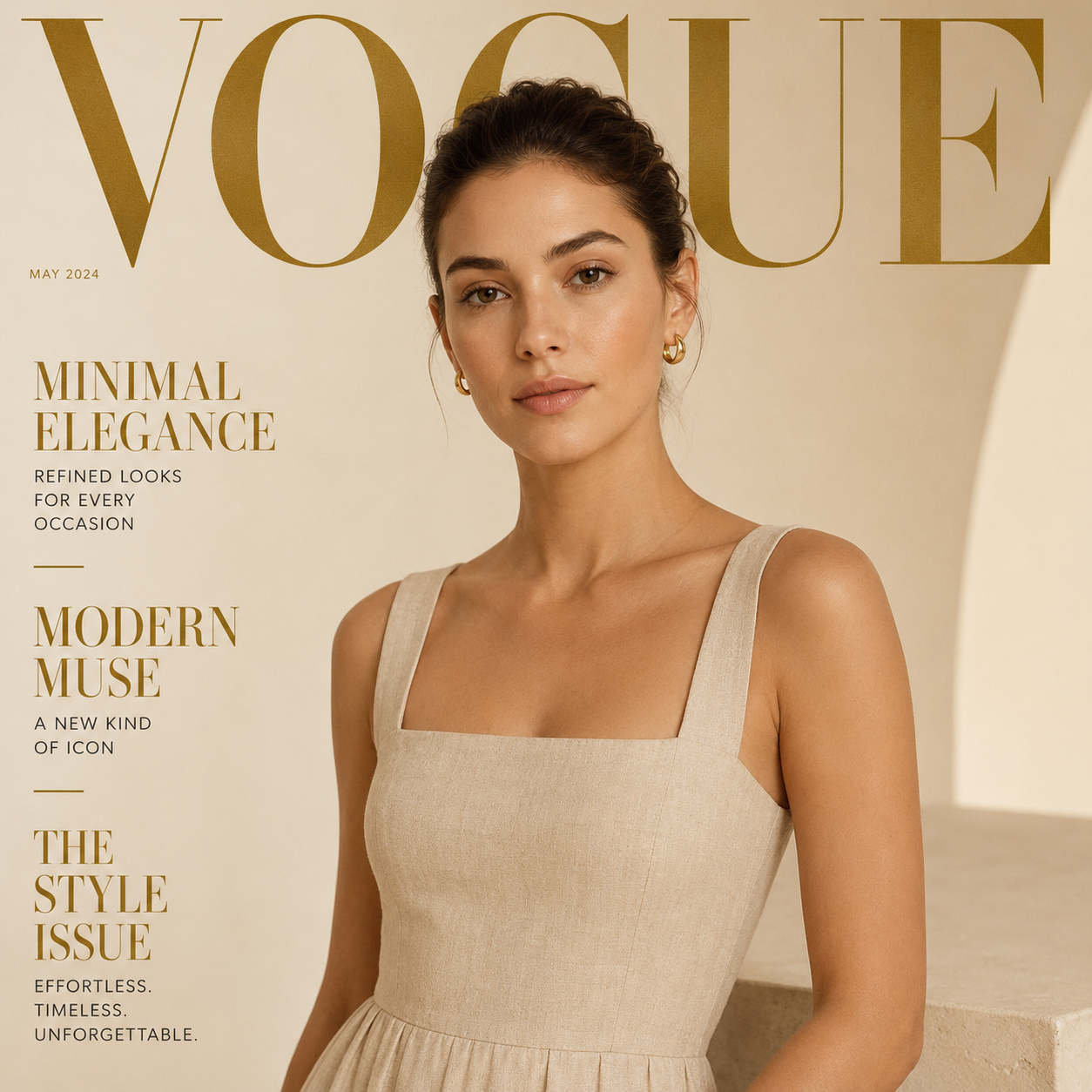 Luxury Magazine Cover Editorials