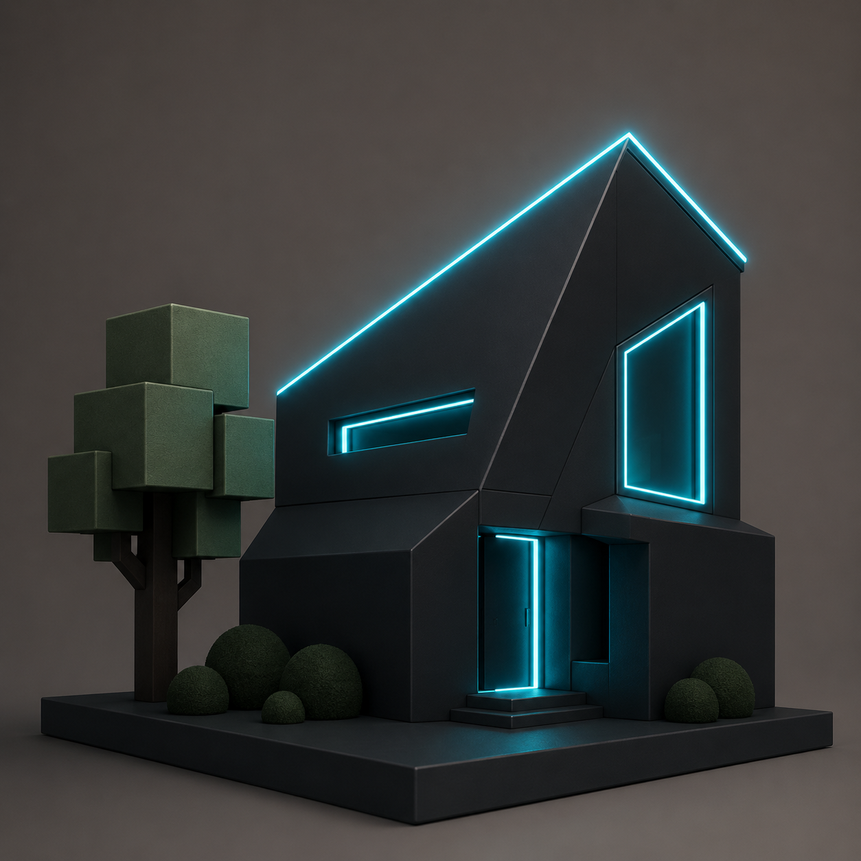 Minimalist 3D Houses