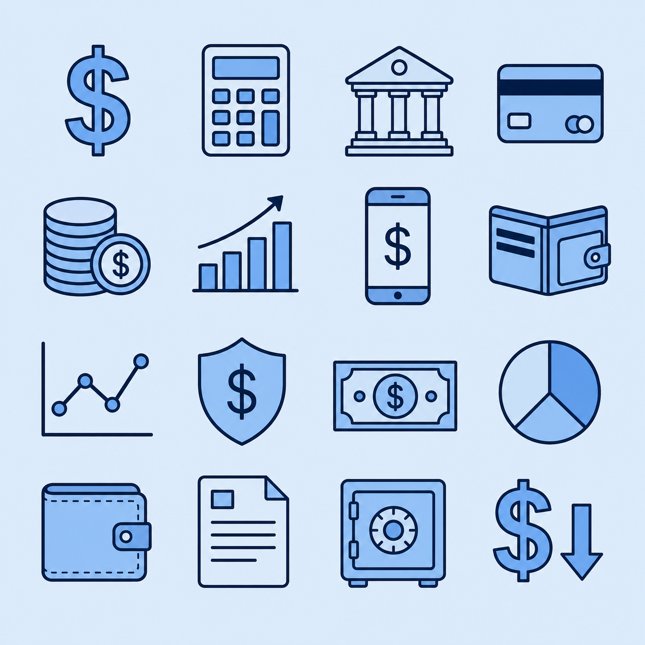 Minimalist Flat Icon Set Generators