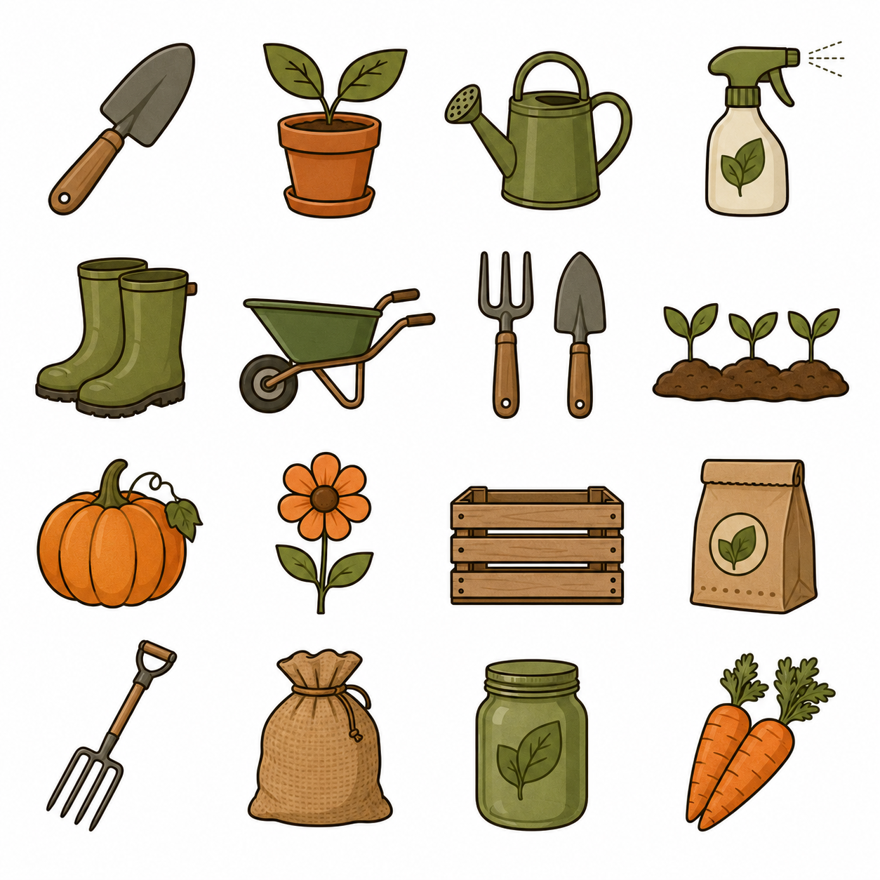 Minimalist Flat Icon Set Generators