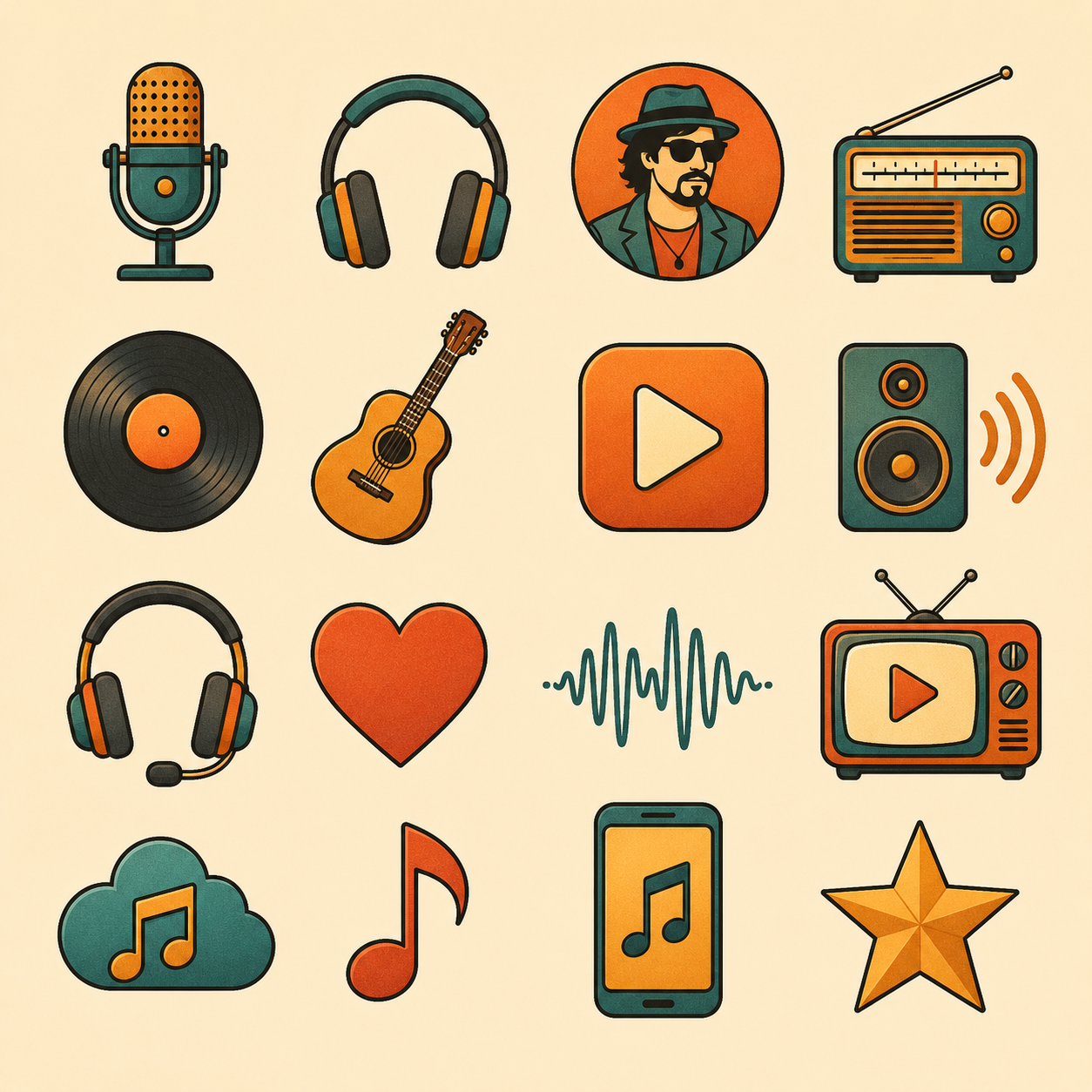 Minimalist Flat Icon Set Generators