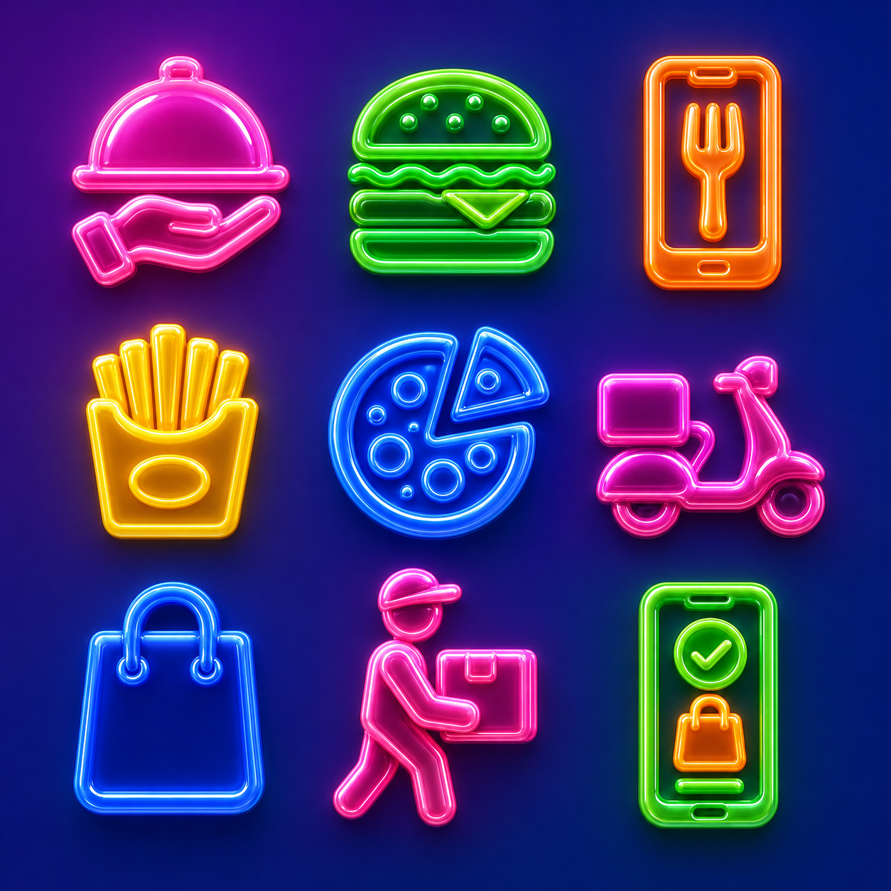 Minimalist Flat Icon Set Generators