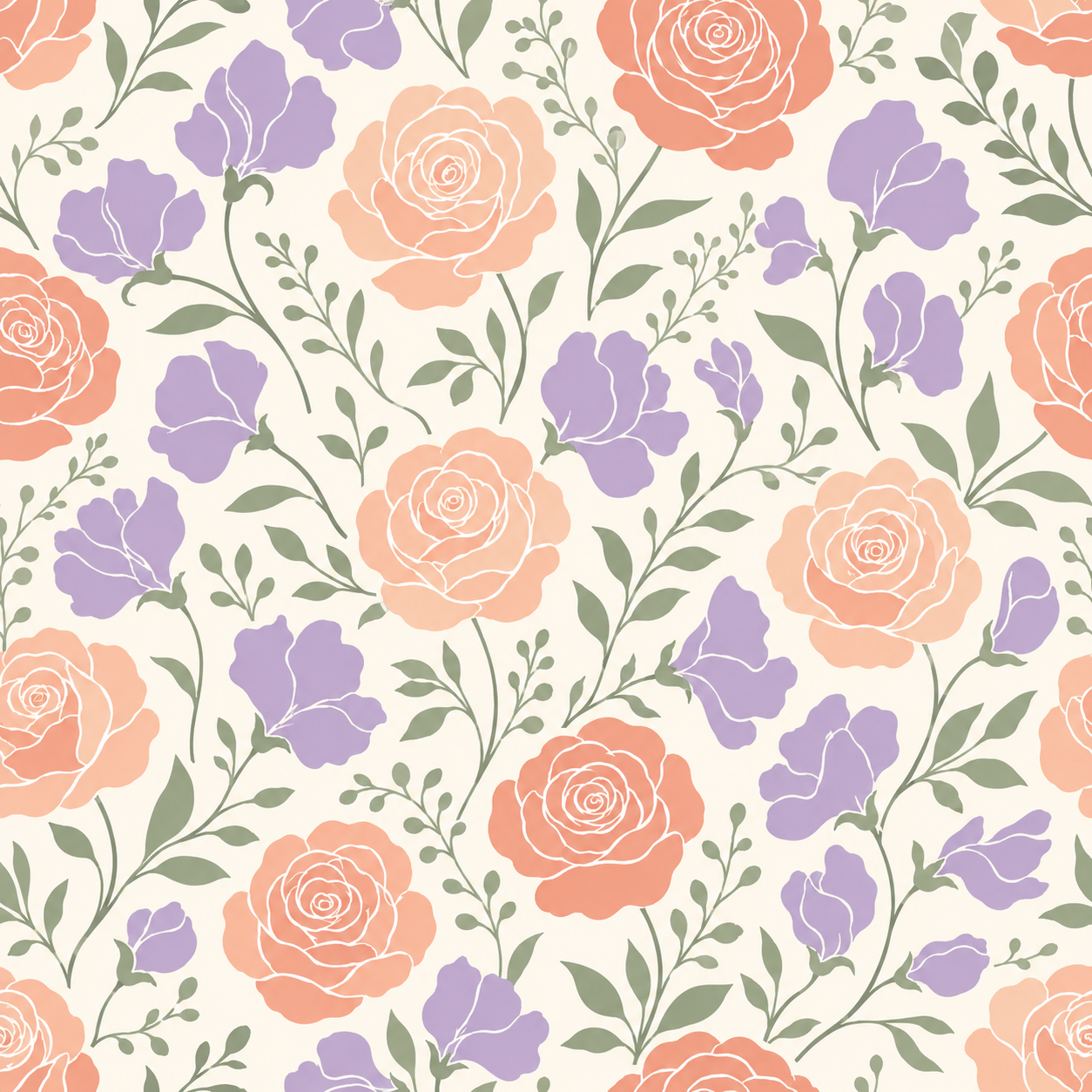 Modern Spring Botanicals Patterns