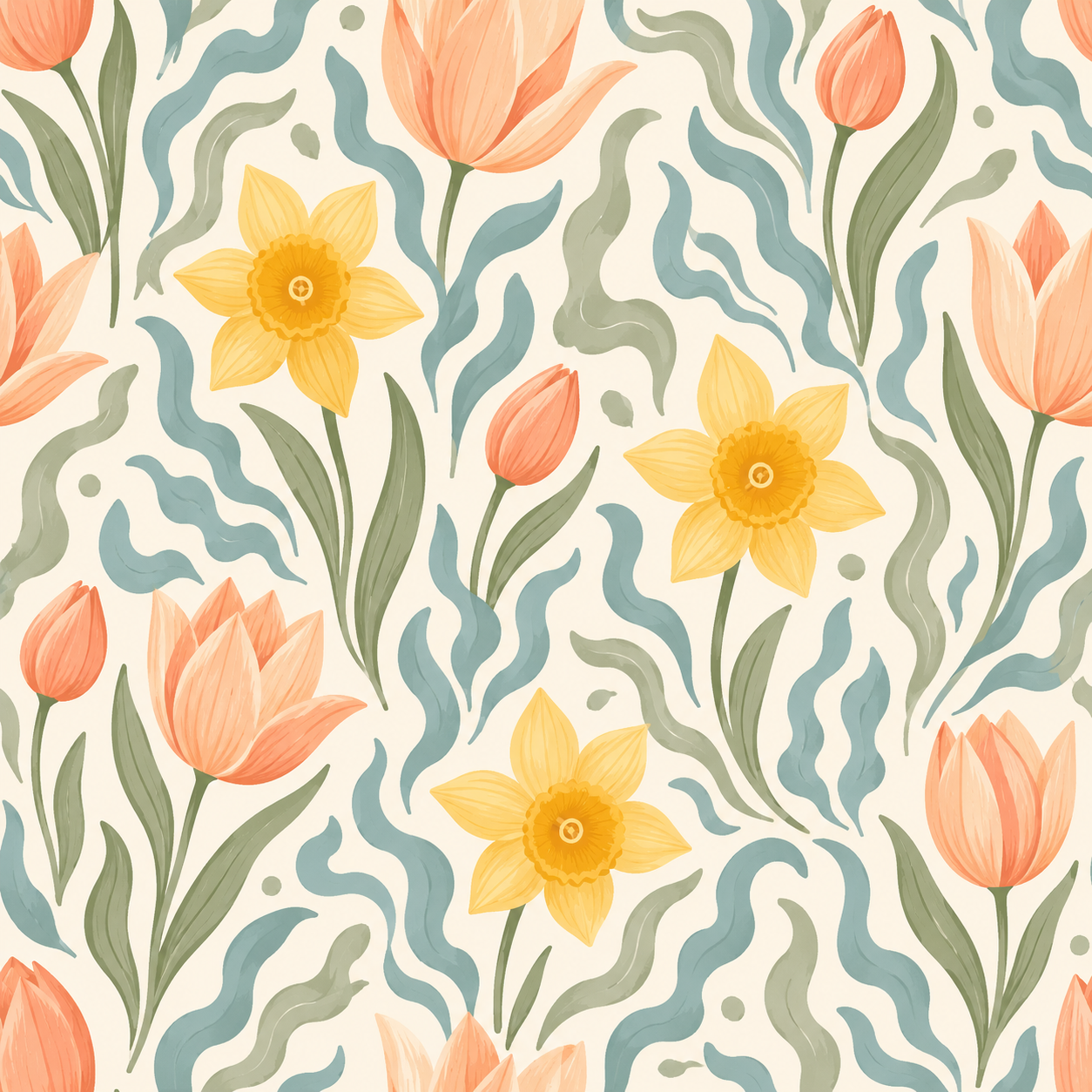 Modern Spring Botanicals Patterns