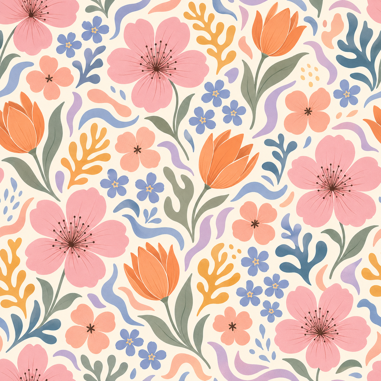 Modern Spring Botanicals Patterns