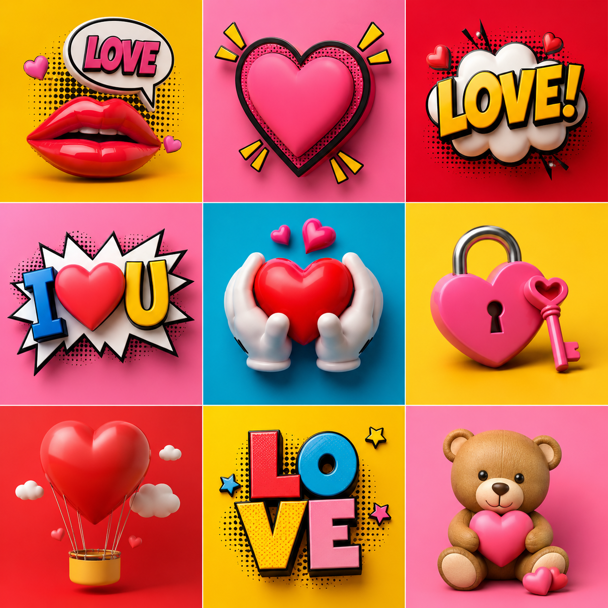 pop-art-love-grid-illustrations-2-2