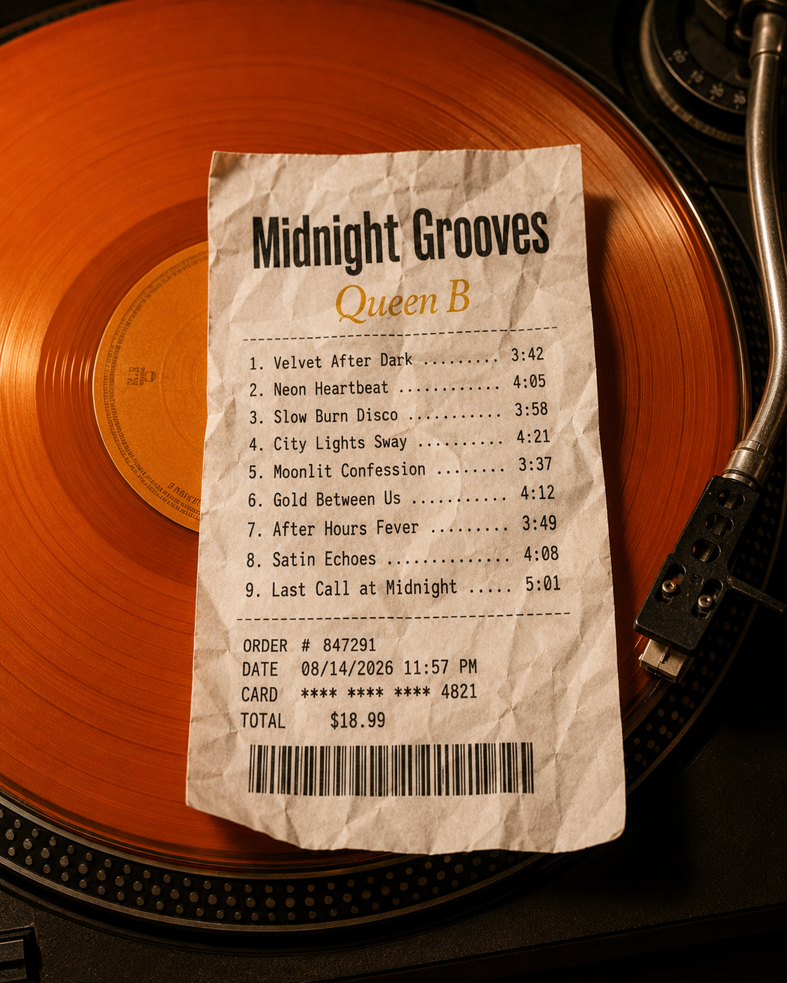 Receipt Album Covers