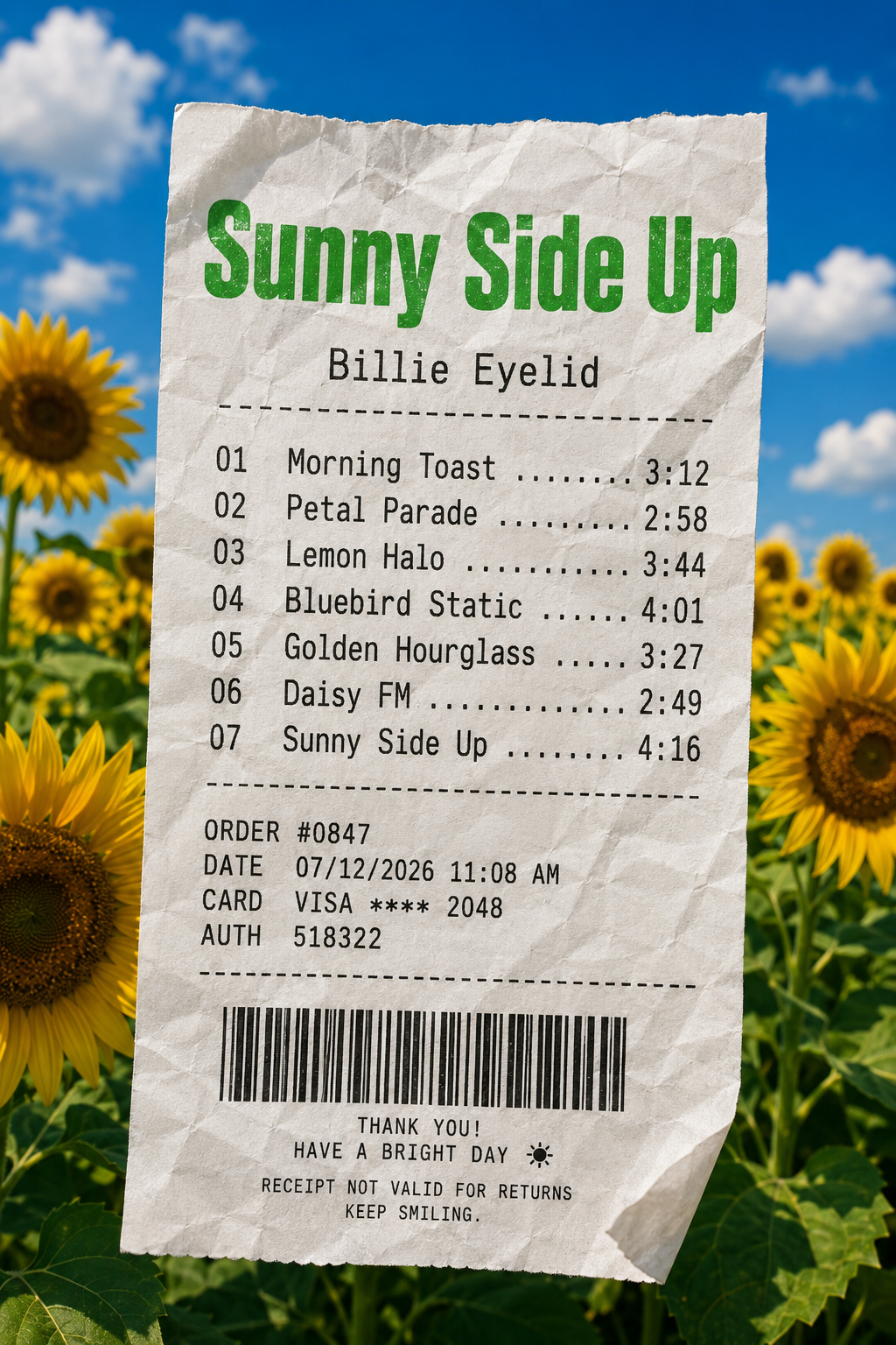 Receipt Album Covers