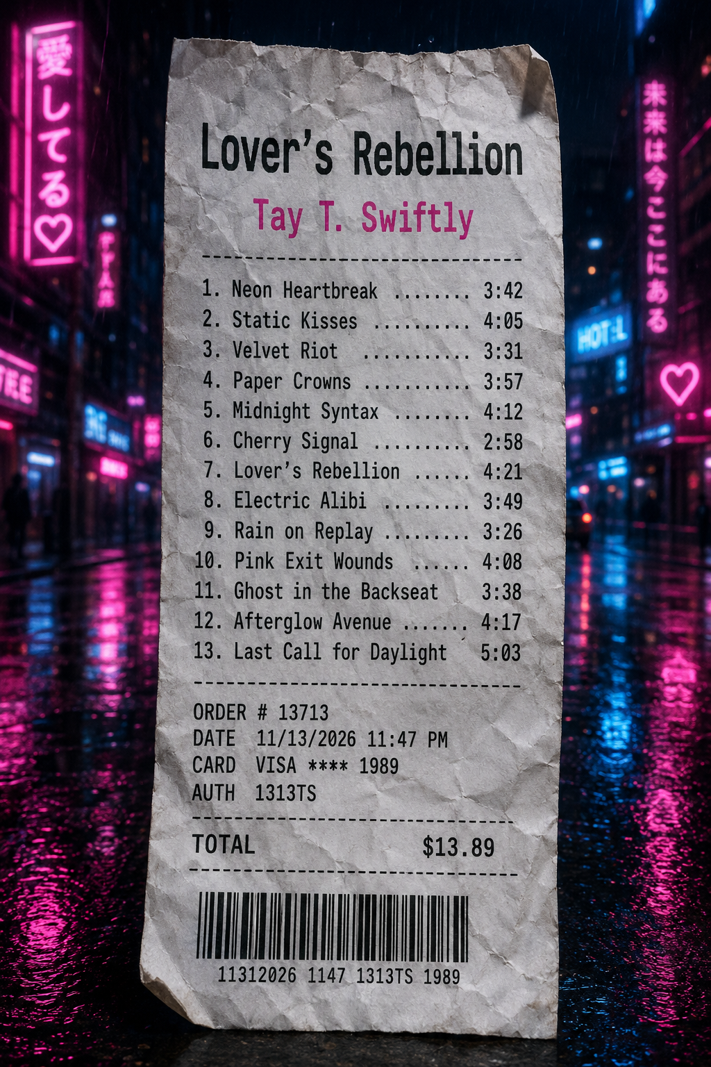 Receipt Album Covers