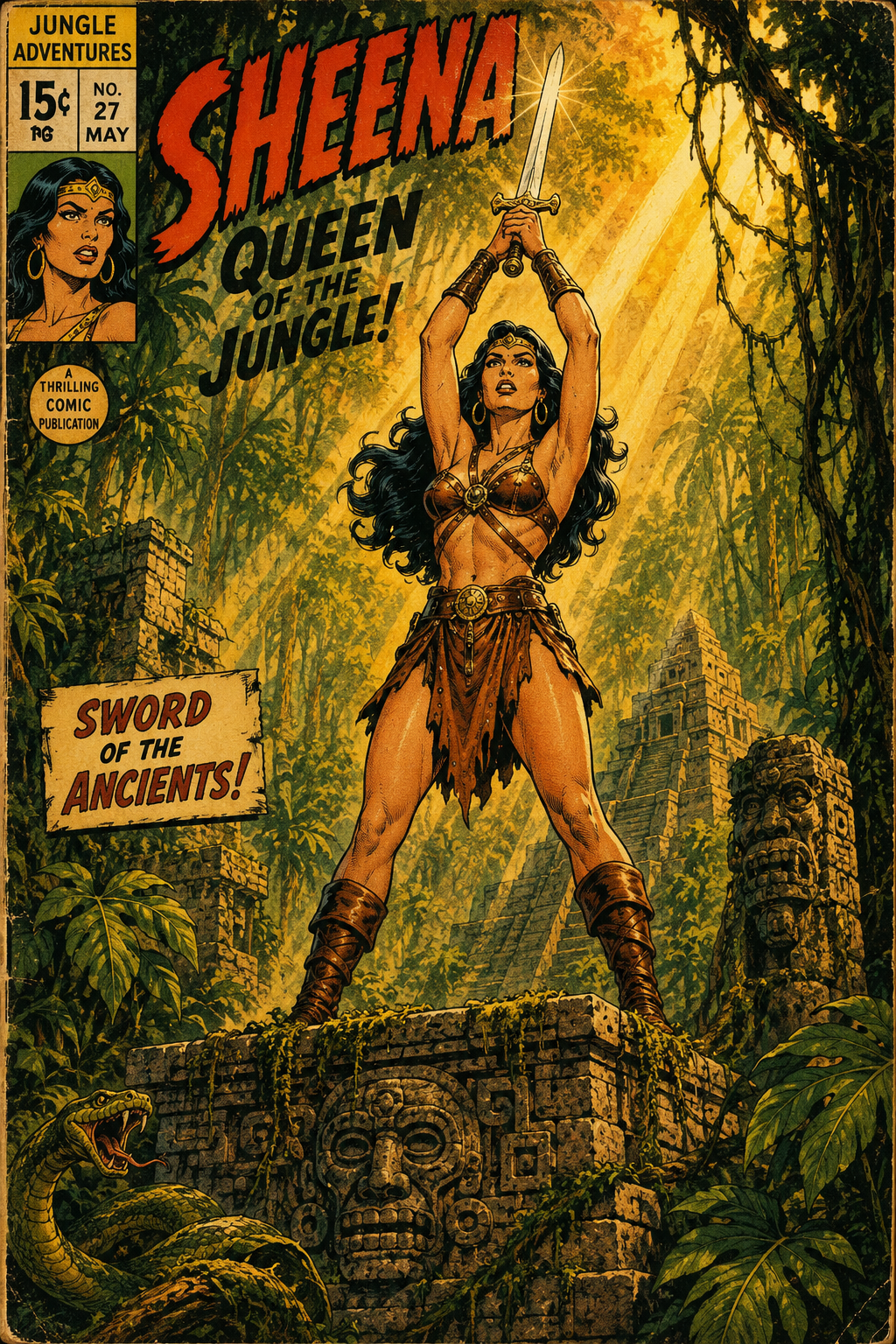 Retro Comic Heroine Generator