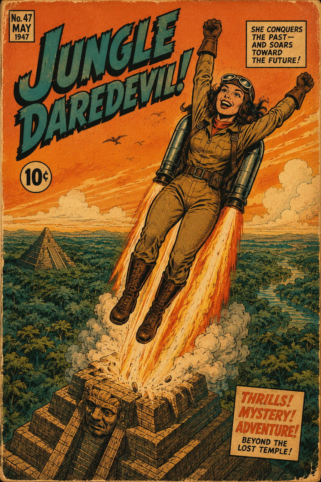 Retro Comic Heroine Generator