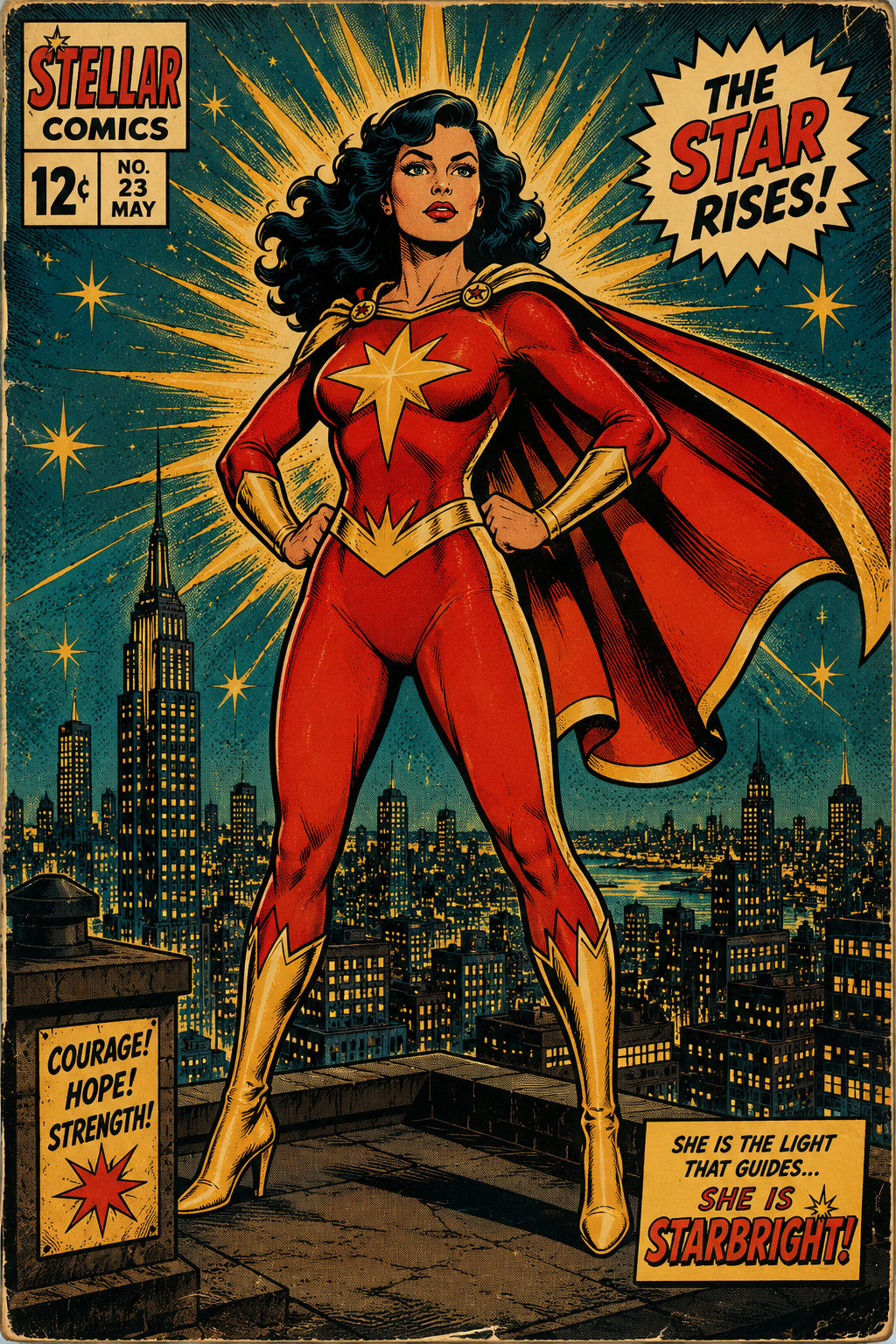 Retro Comic Heroine Generator
