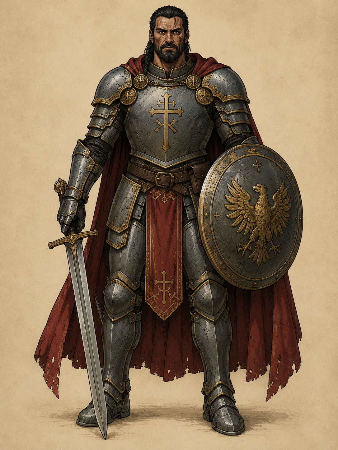 Semirealistic Fantasy Warrior Comics